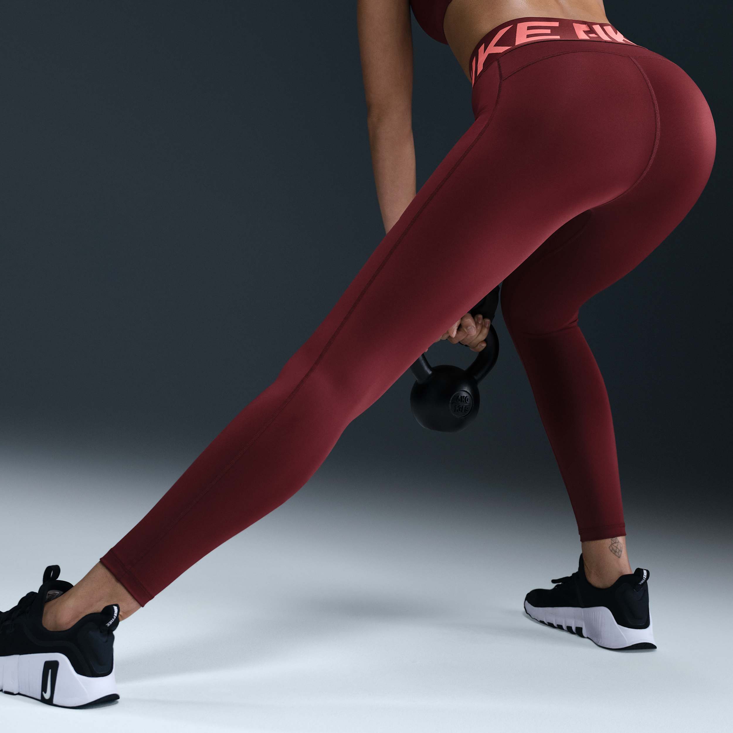 Legging long taille haute Nike Pro Sculpt pour femme - Rouge