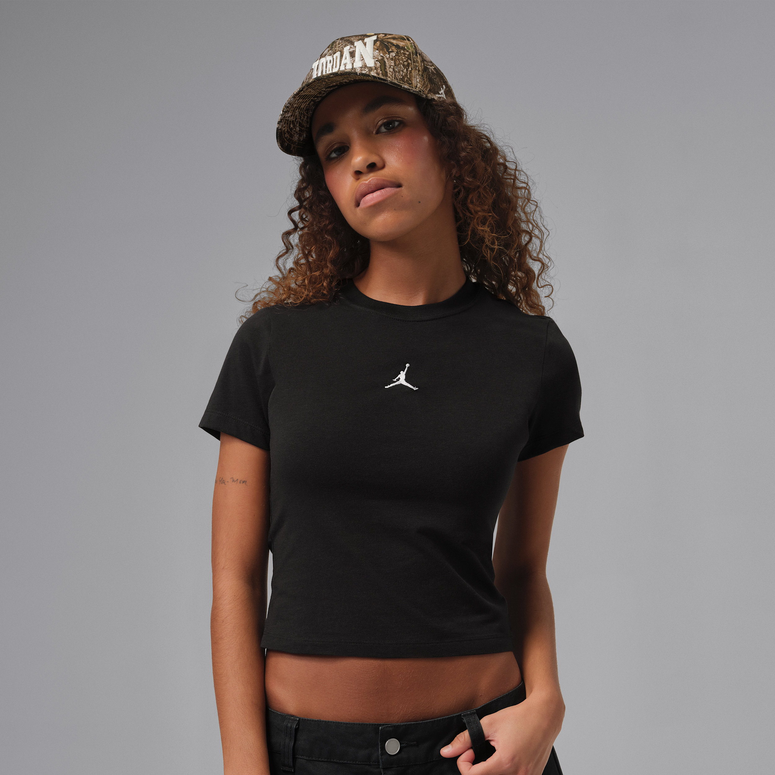 T-shirt Jordan Essentials - Donna - Nero