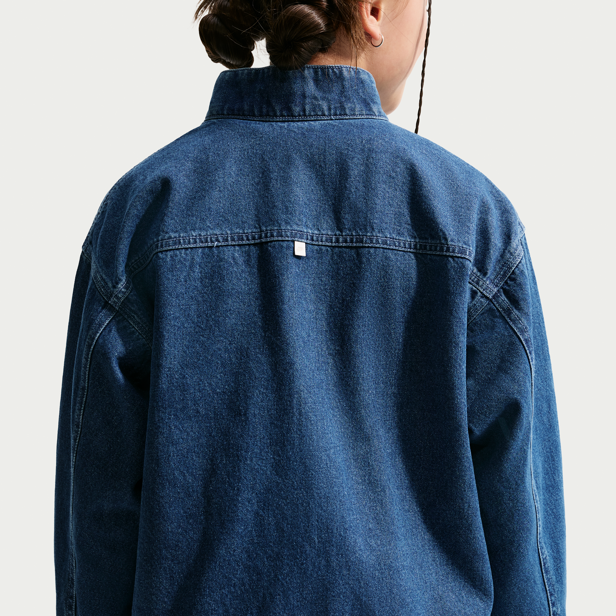 Thumbnail - Nike Collection Windrunner Denim-Jacke (ältere Kinder) - Blau
