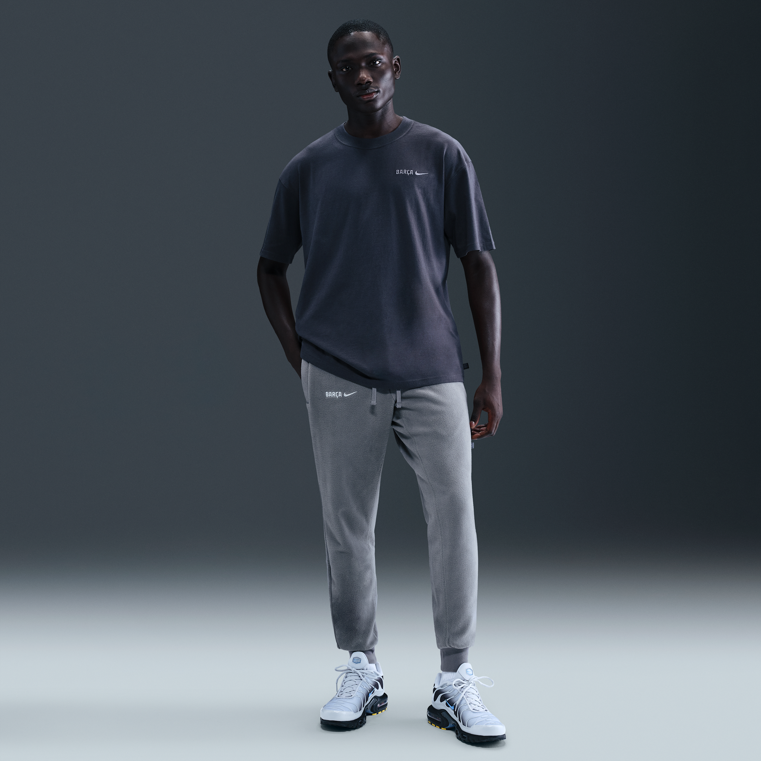 Nike FC Barcelona Culture of Football  Therma-FIT winterse voetbalbroek voor heren - Grijs