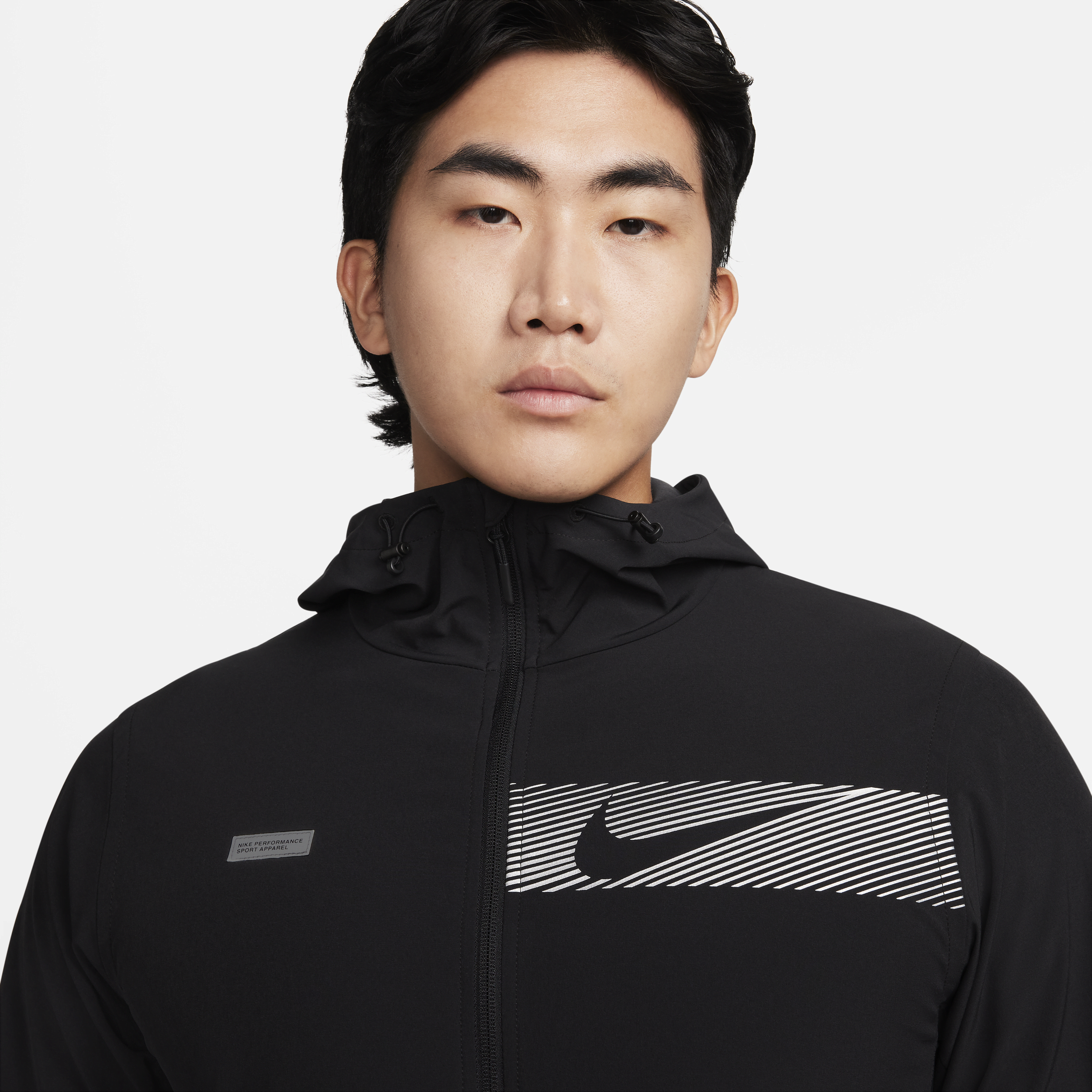 Nike Unlimited veelzijdig Repel herenjack met capuchon Zwart