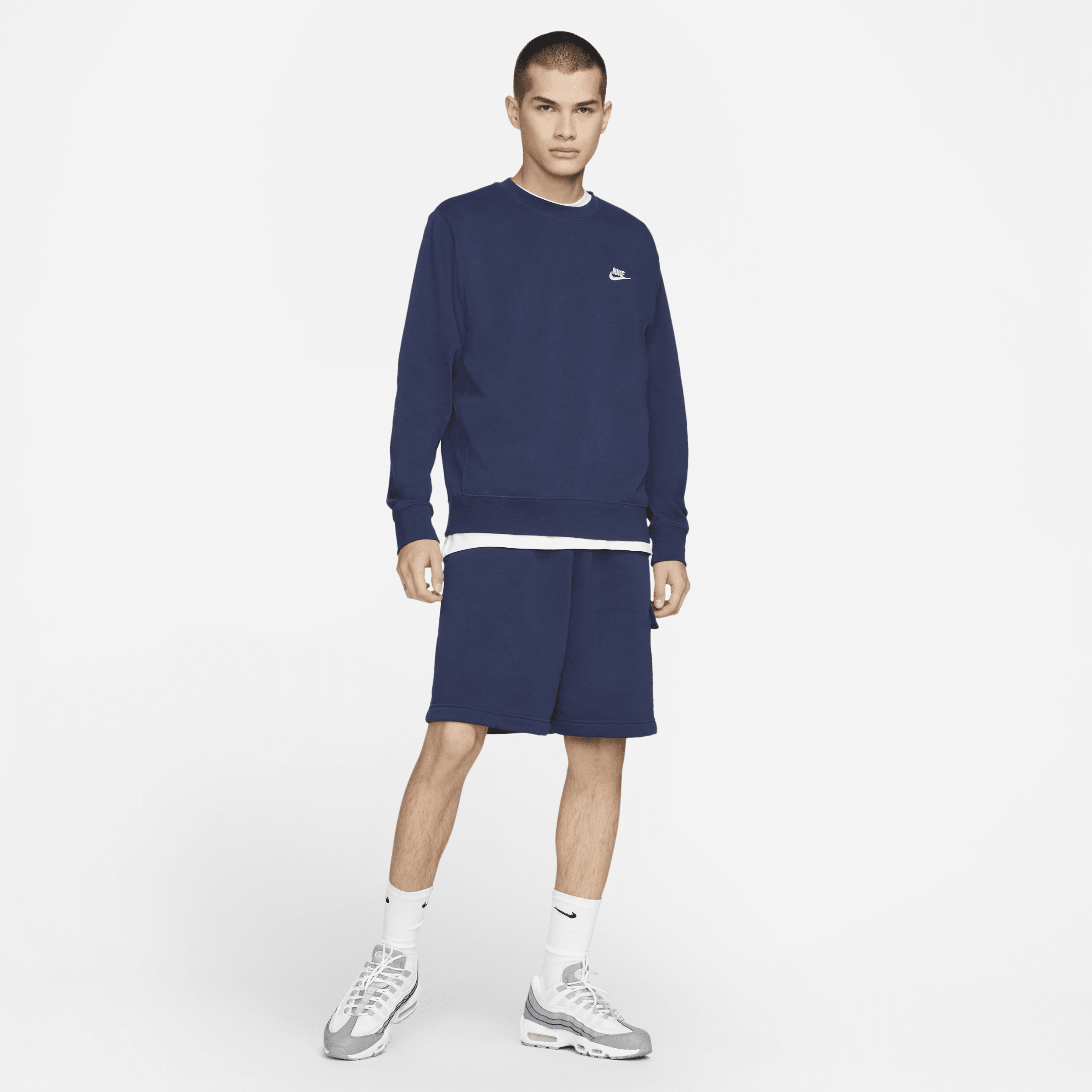 Haut en molleton Nike Sportswear Club pour Homme - Bleu