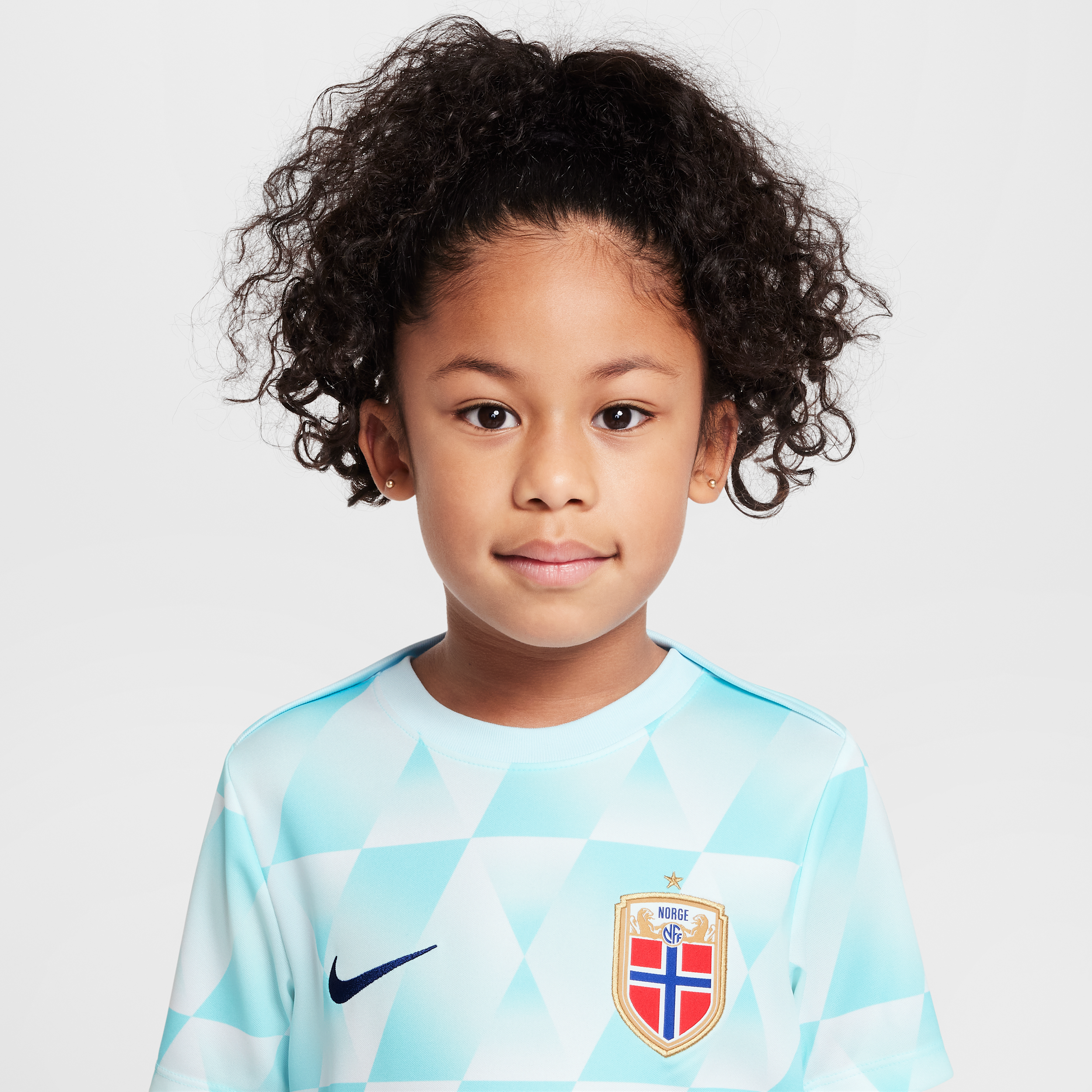 Thumbnail - Norwegen Academy Pro Nike Dri-FIT kurzärmeliges Pre-Match-Fußballoberteil (ältere Kinder) - Blau