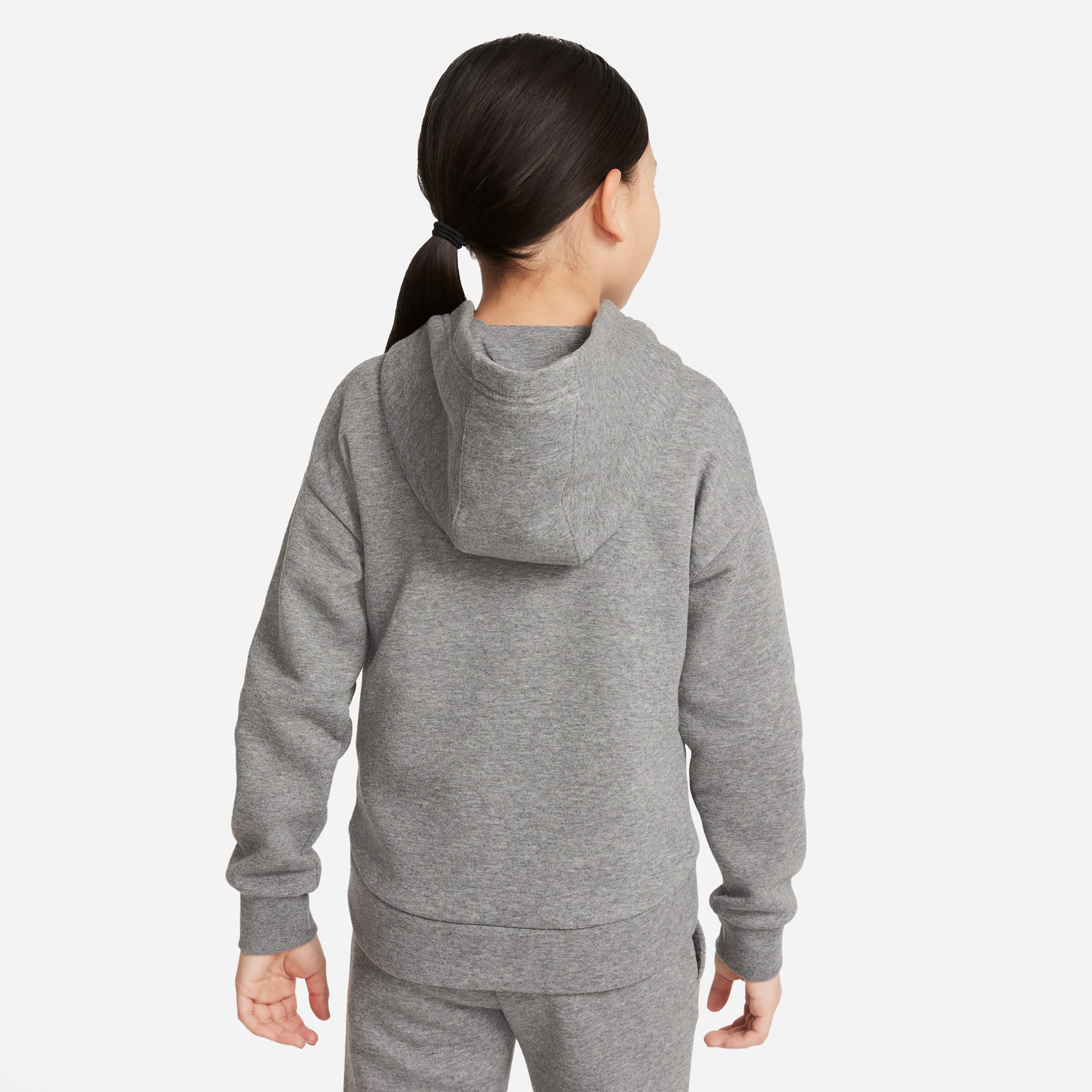 Thumbnail - Nike Club Fleece Hoodie mit durchgehendem Reißverschluss für jüngere Kinder - Grau