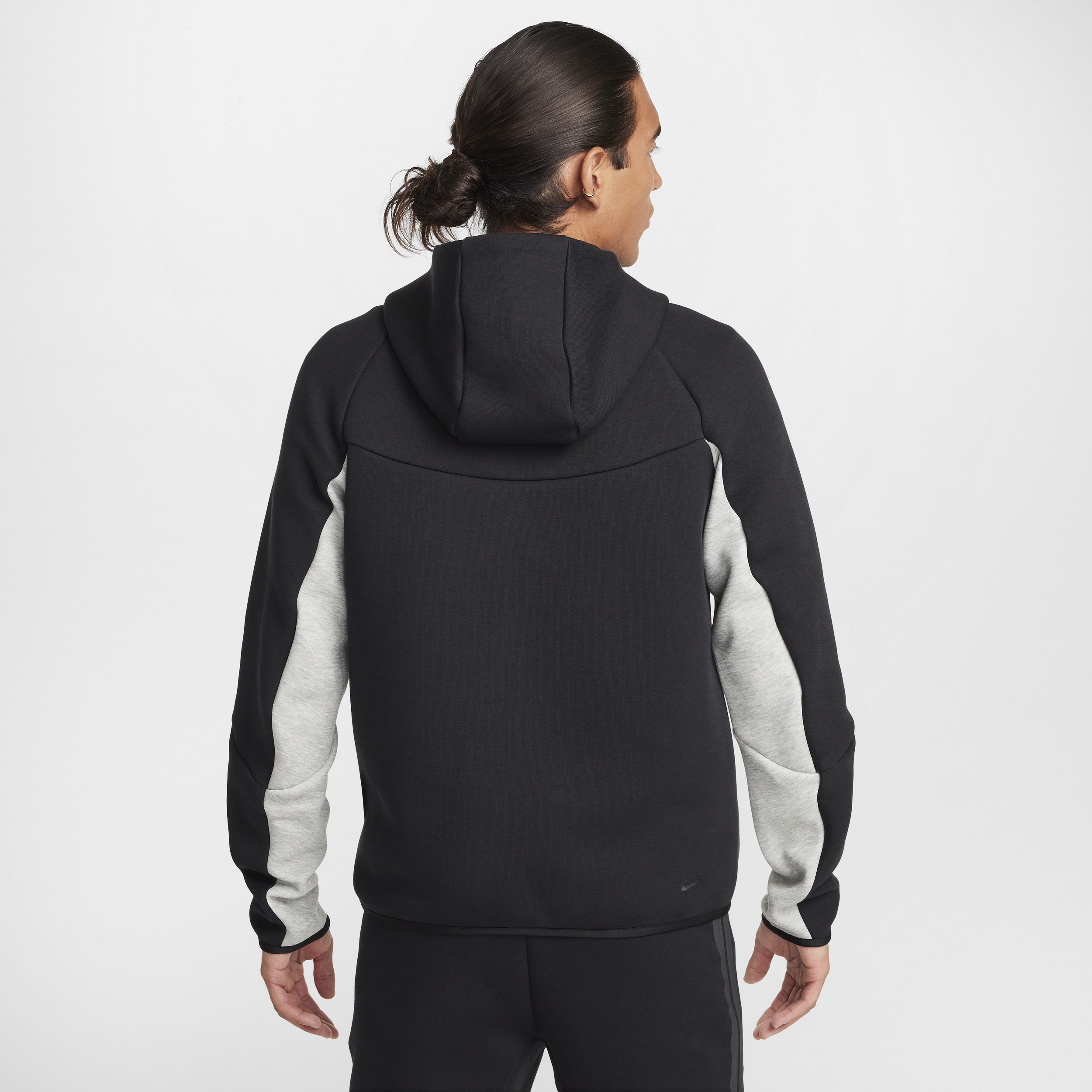 Sweat à capuche et zip Windrunner Nike Tech pour homme - Noir