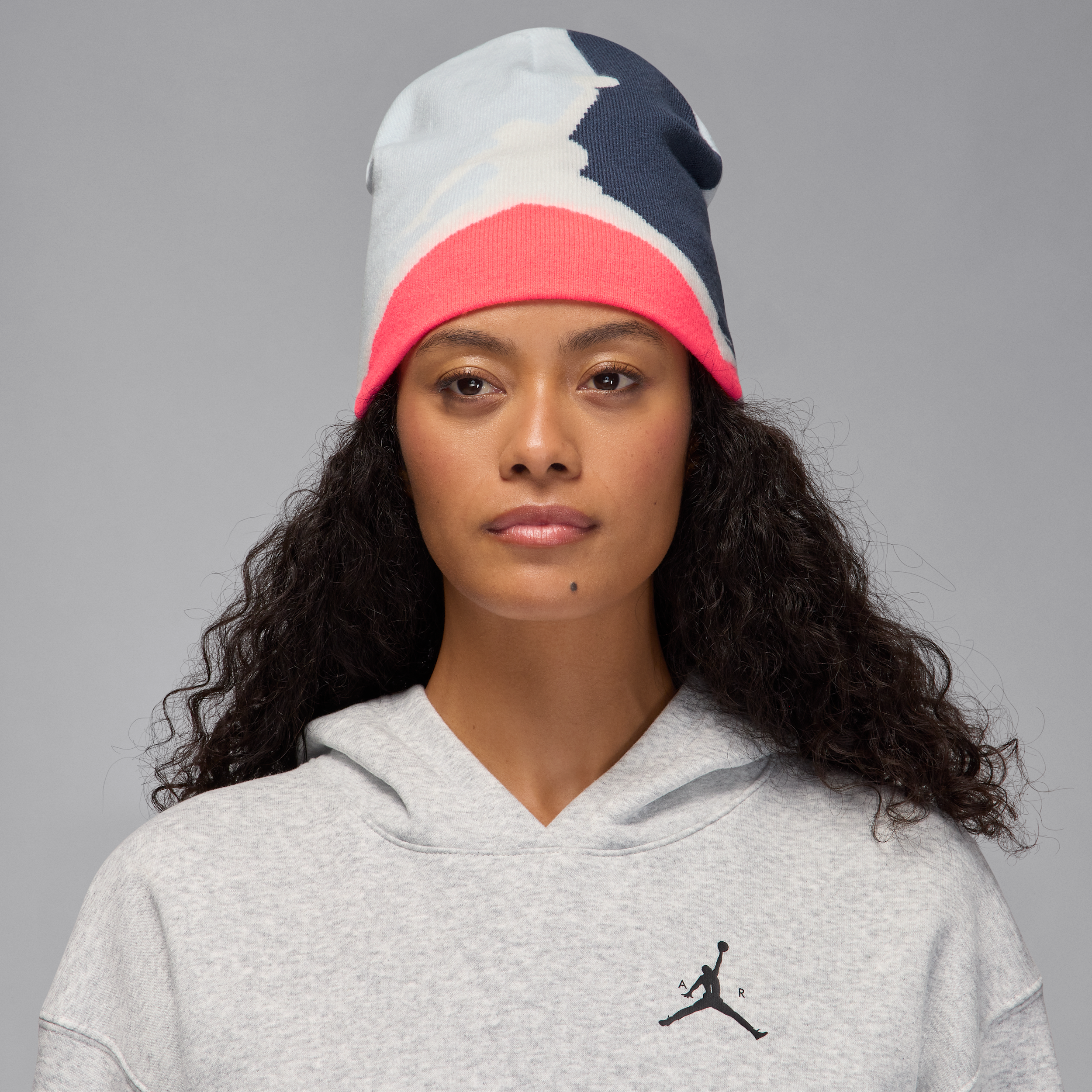 Nike Jordan Brooklyn Peak Beanie - Grey - Polyester