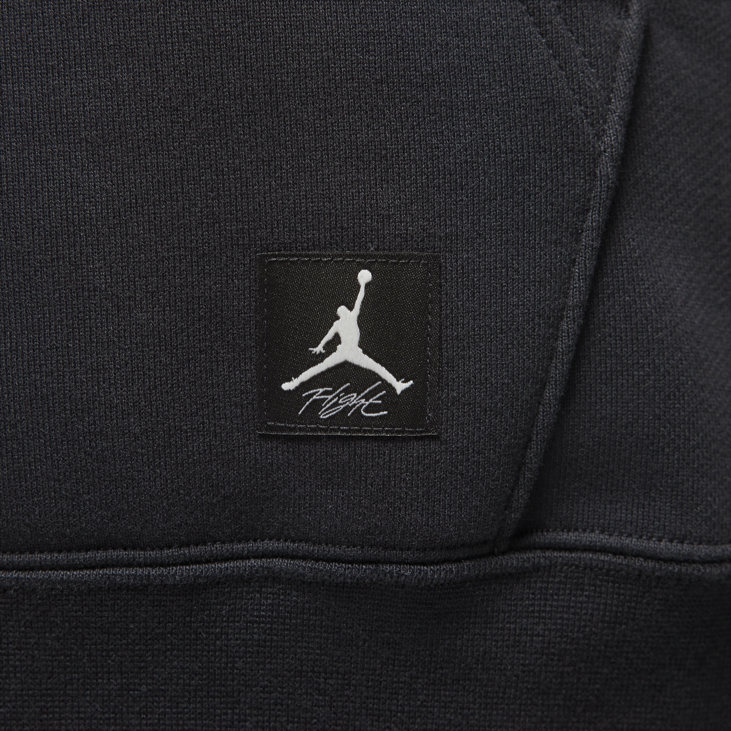 Jordan Flight Fleece pullover hoodie voor dames (Plus Size) Zwart