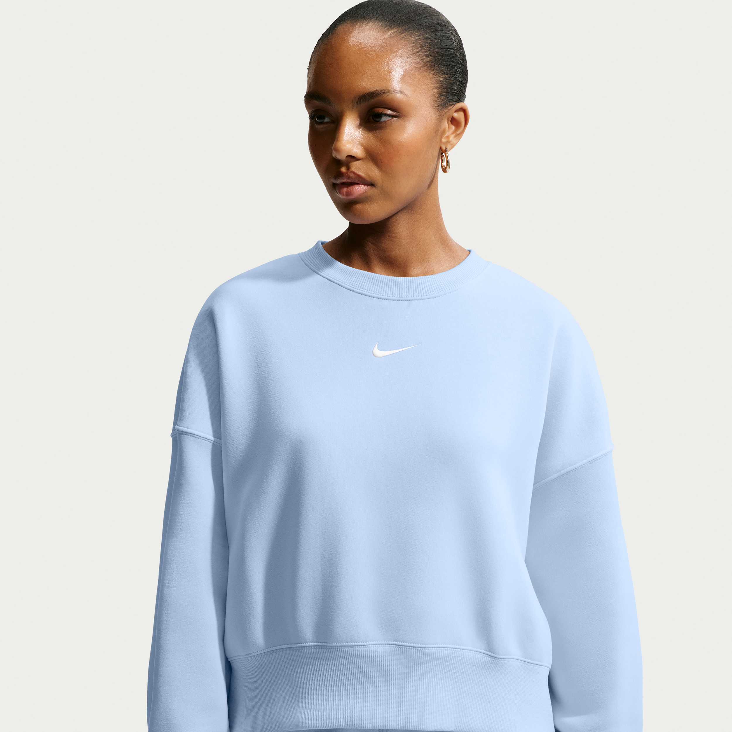 Thumbnail - Nike Phoenix Fleece Over-Oversized Rundhals-Sweatshirt für Damen - Blau