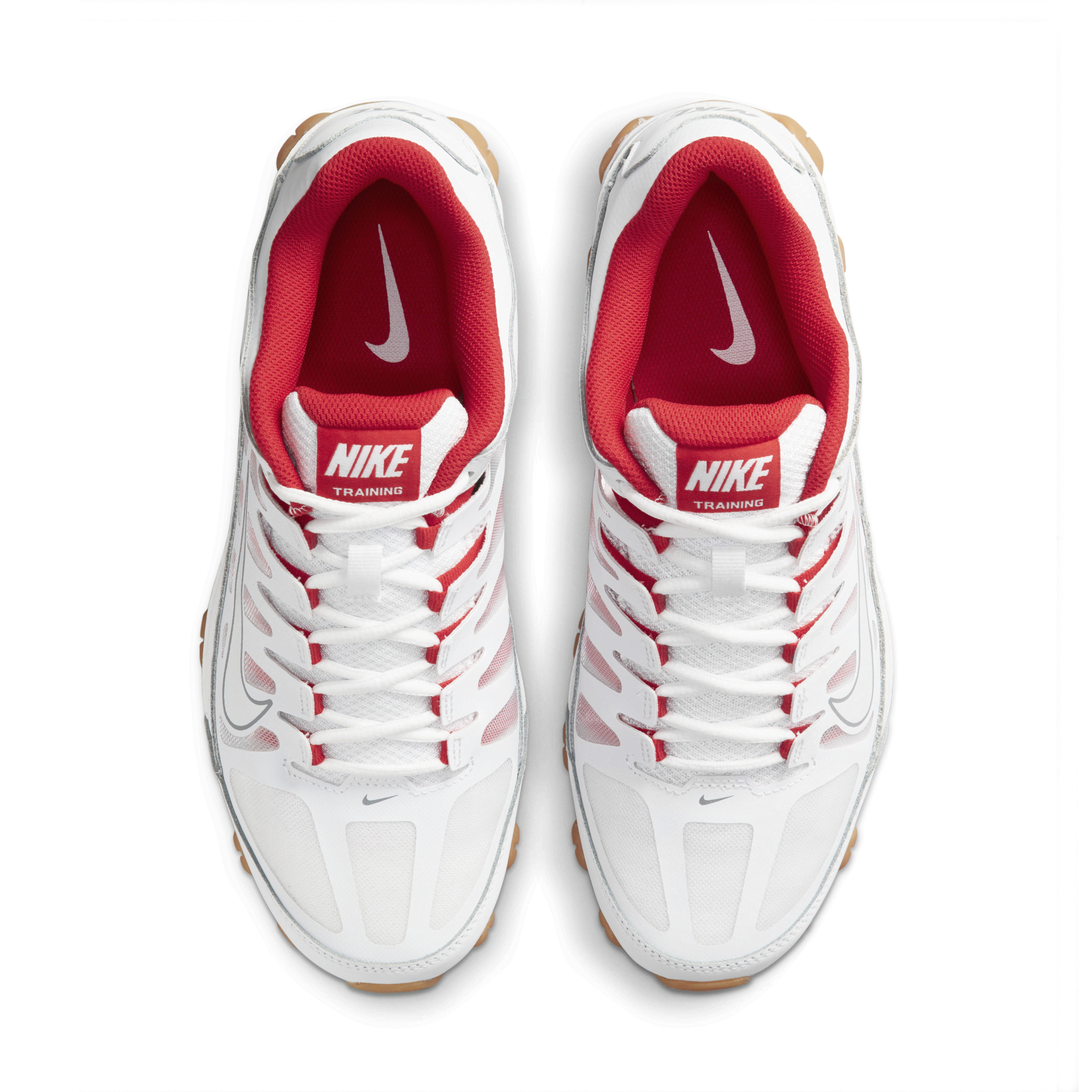 Nike Reax 8 TR Mesh Mens Training Shoes White Wolf Grey Red 621716-103 Size 9.5 Nike Reax 8 TR Men main image 2