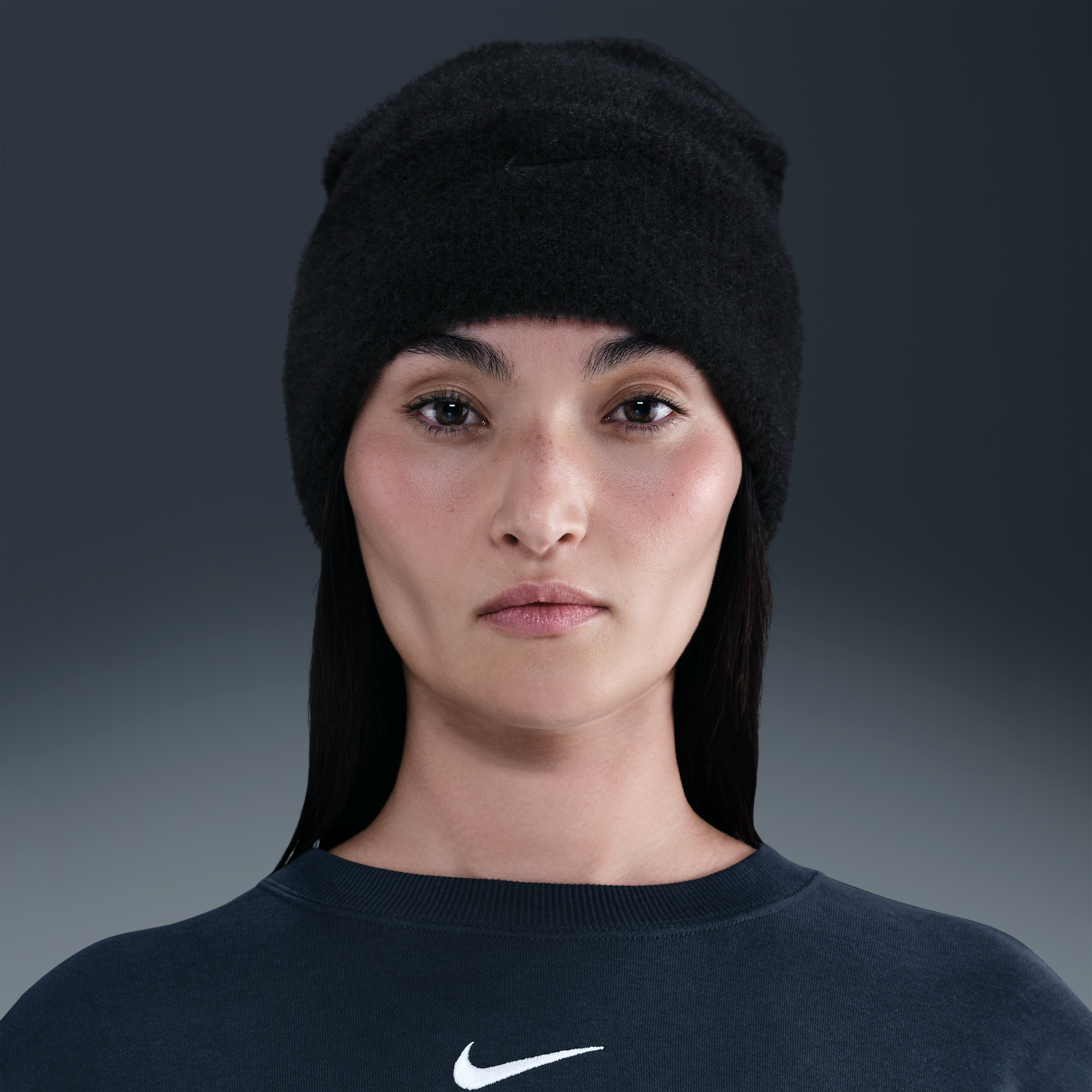 Thumbnail - Nike Peak bequeme Beanie - Schwarz