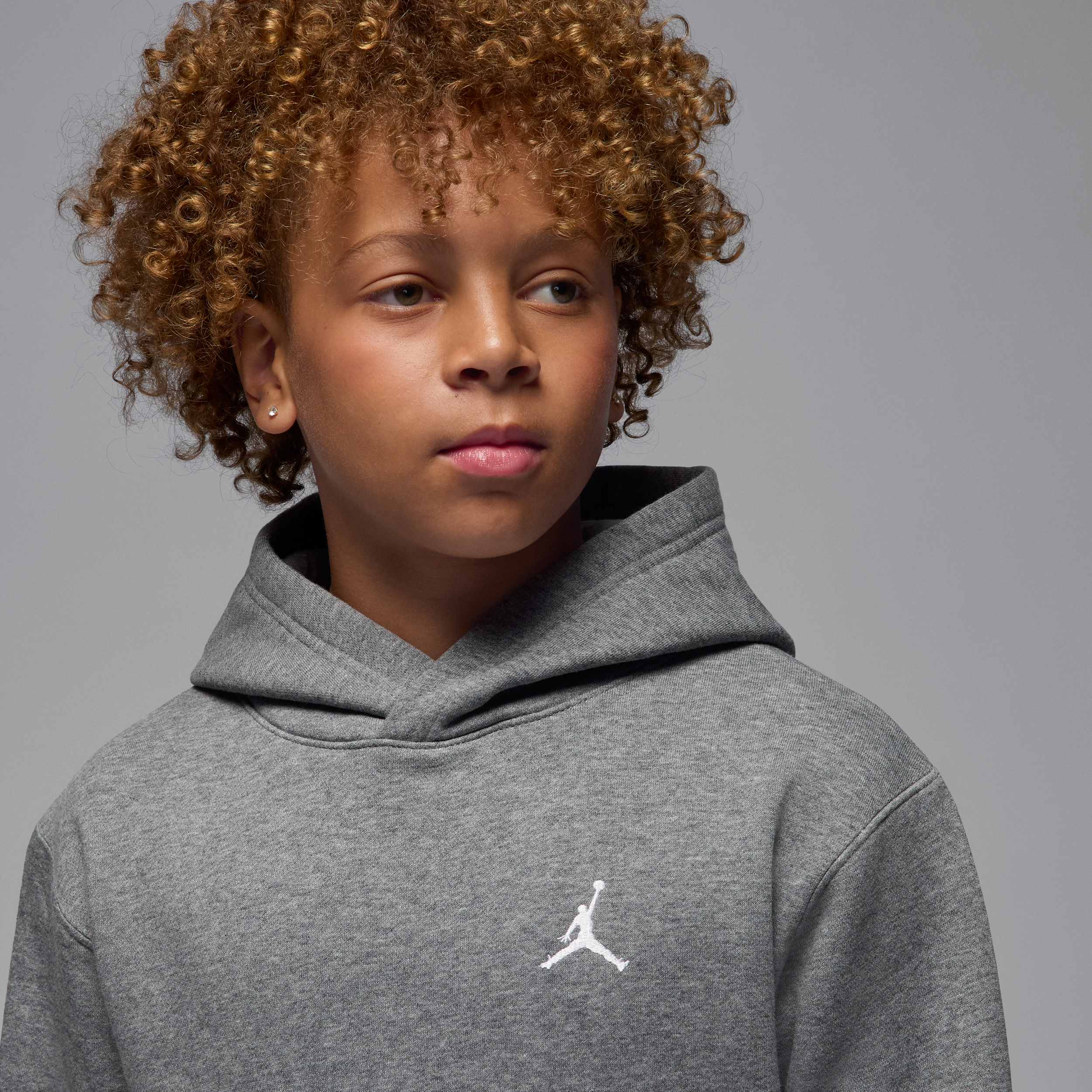 Thumbnail - Jordan Brooklyn Fleece-Hoodie (ältere Kinder) - Grau
