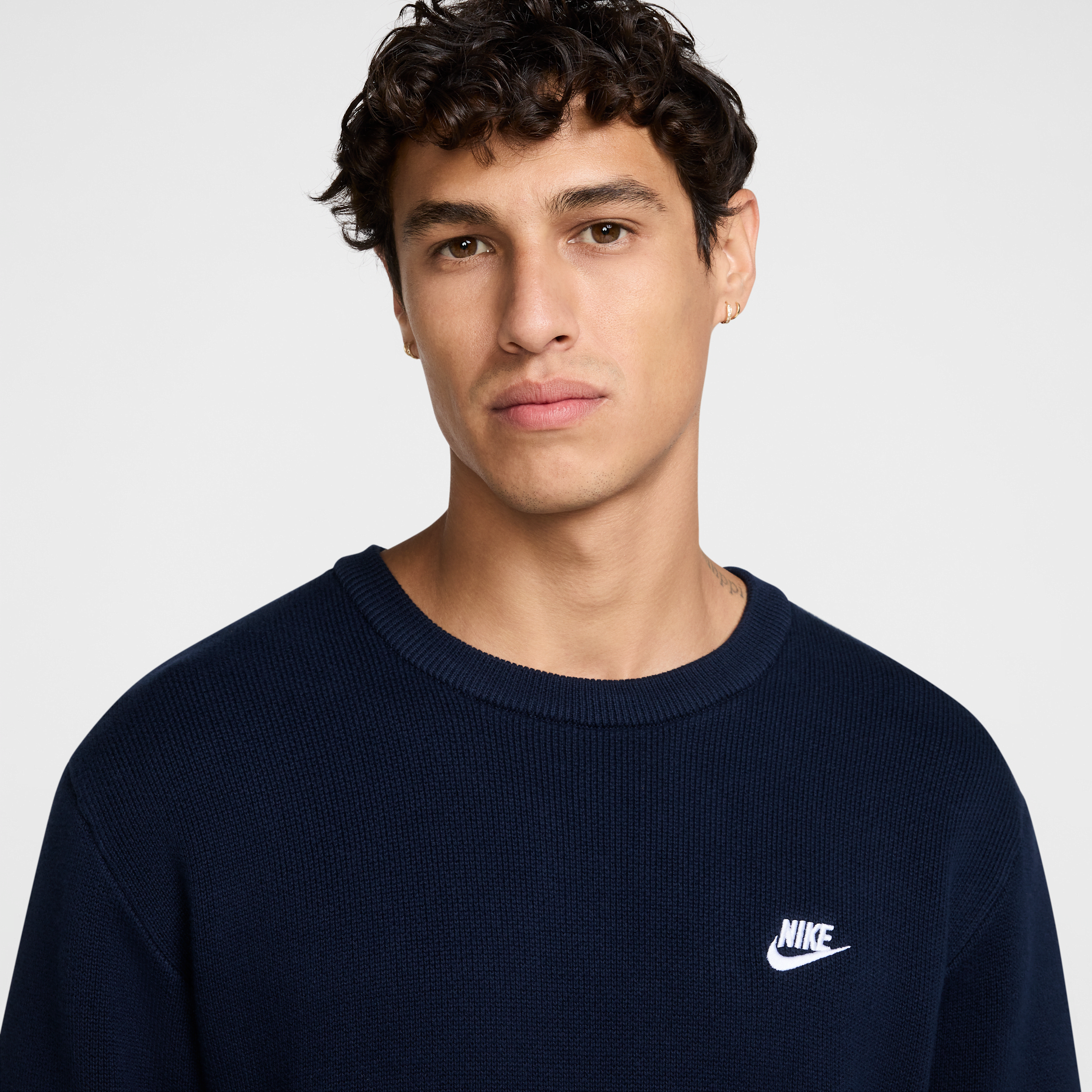 Pull à col ras-du-cou Nike Club pour homme - Bleu