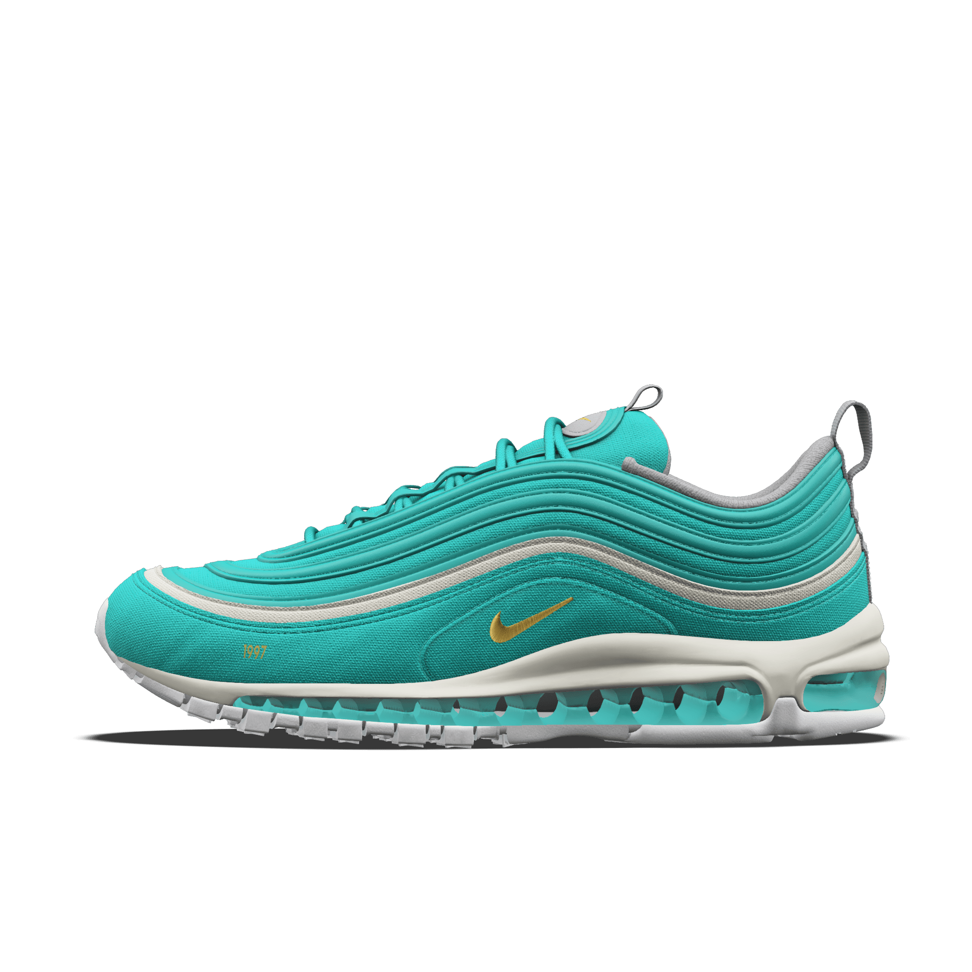 Sapatilhas personalizáveis Nike Air Max 97 By You para mulher - Azul - 7464941823
