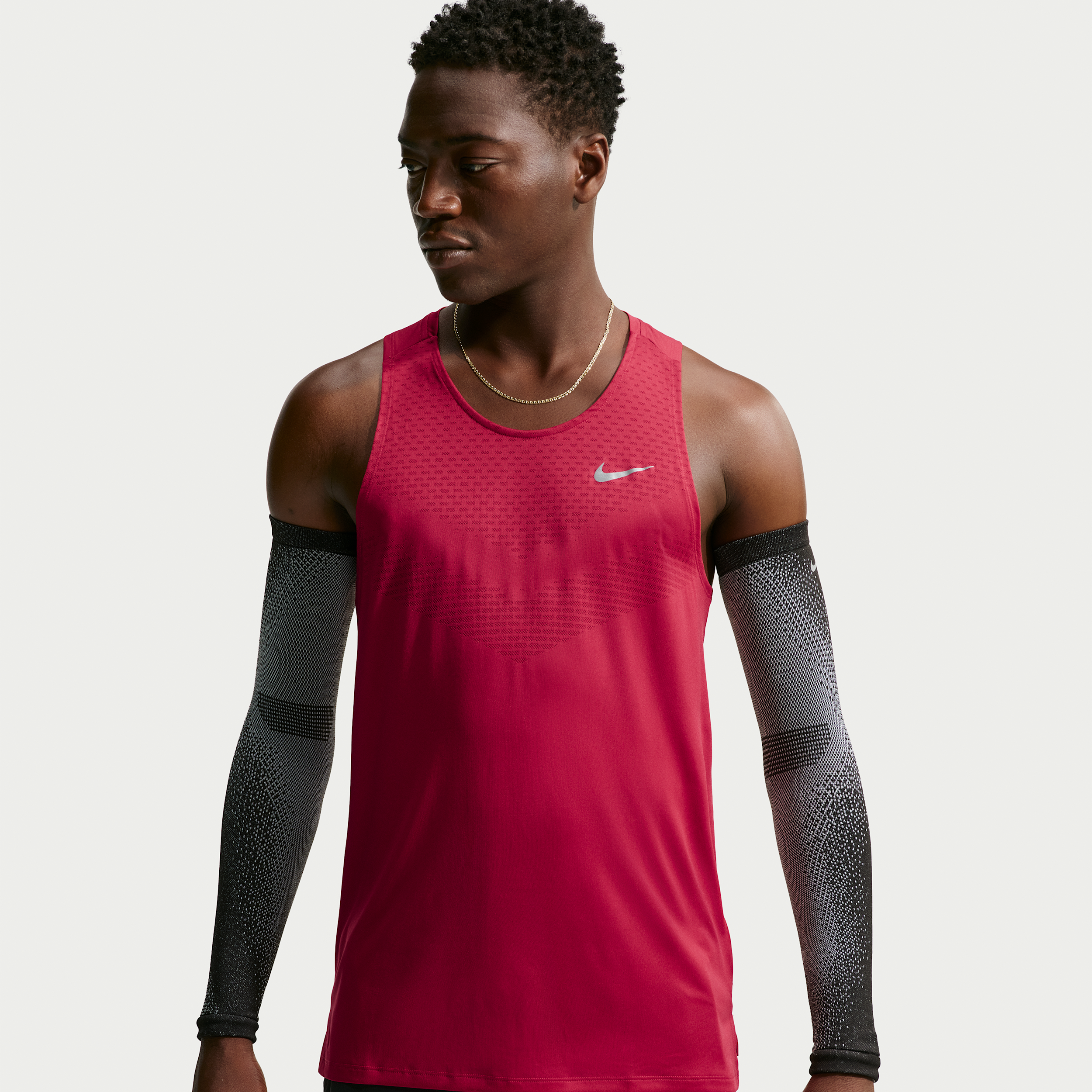 Nike Stride Dri-FIT ADV-løbetanktop til mænd - rød