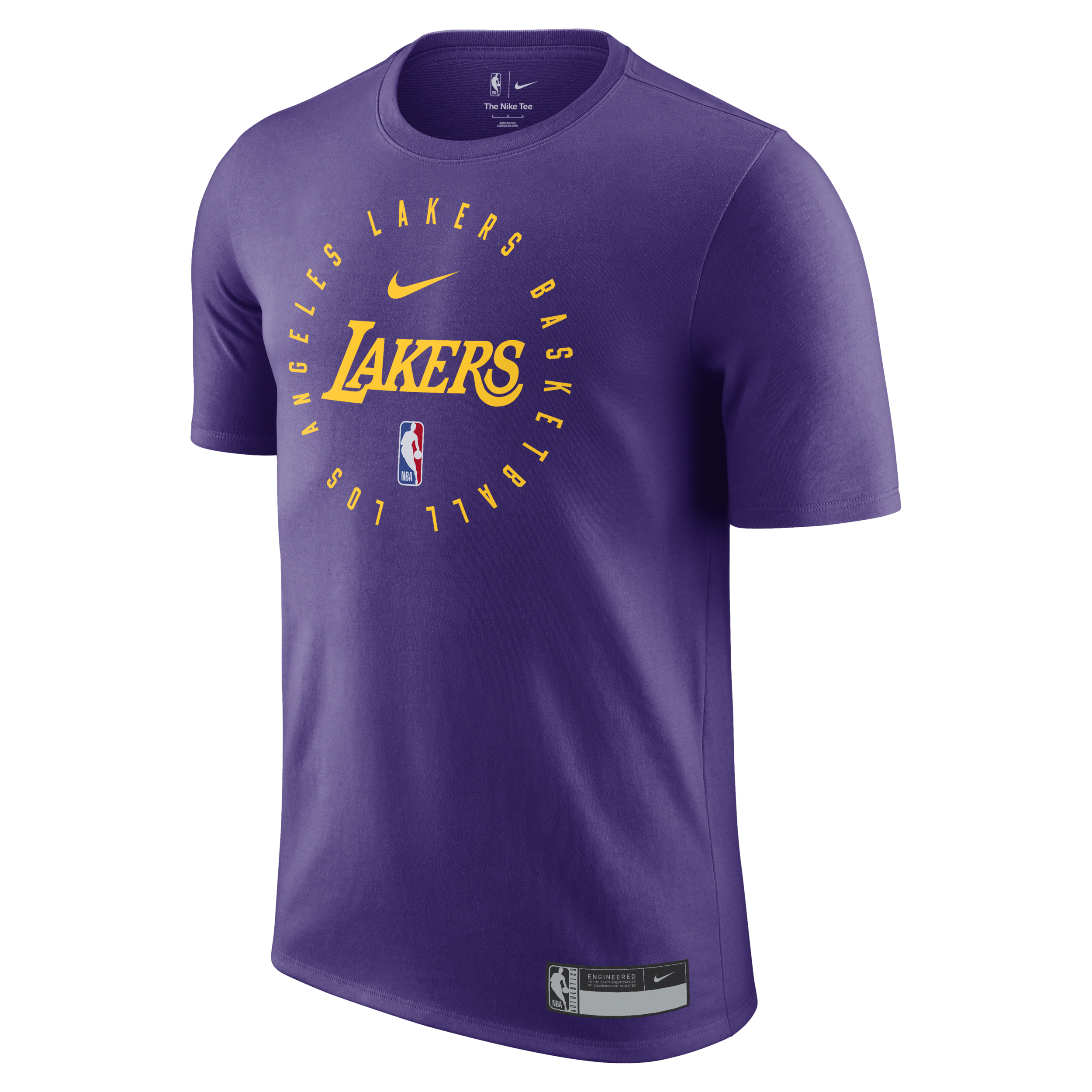 T-shirt Nike Dri-FIT NBA Los Angeles Lakers pour Homme - Pourpre
