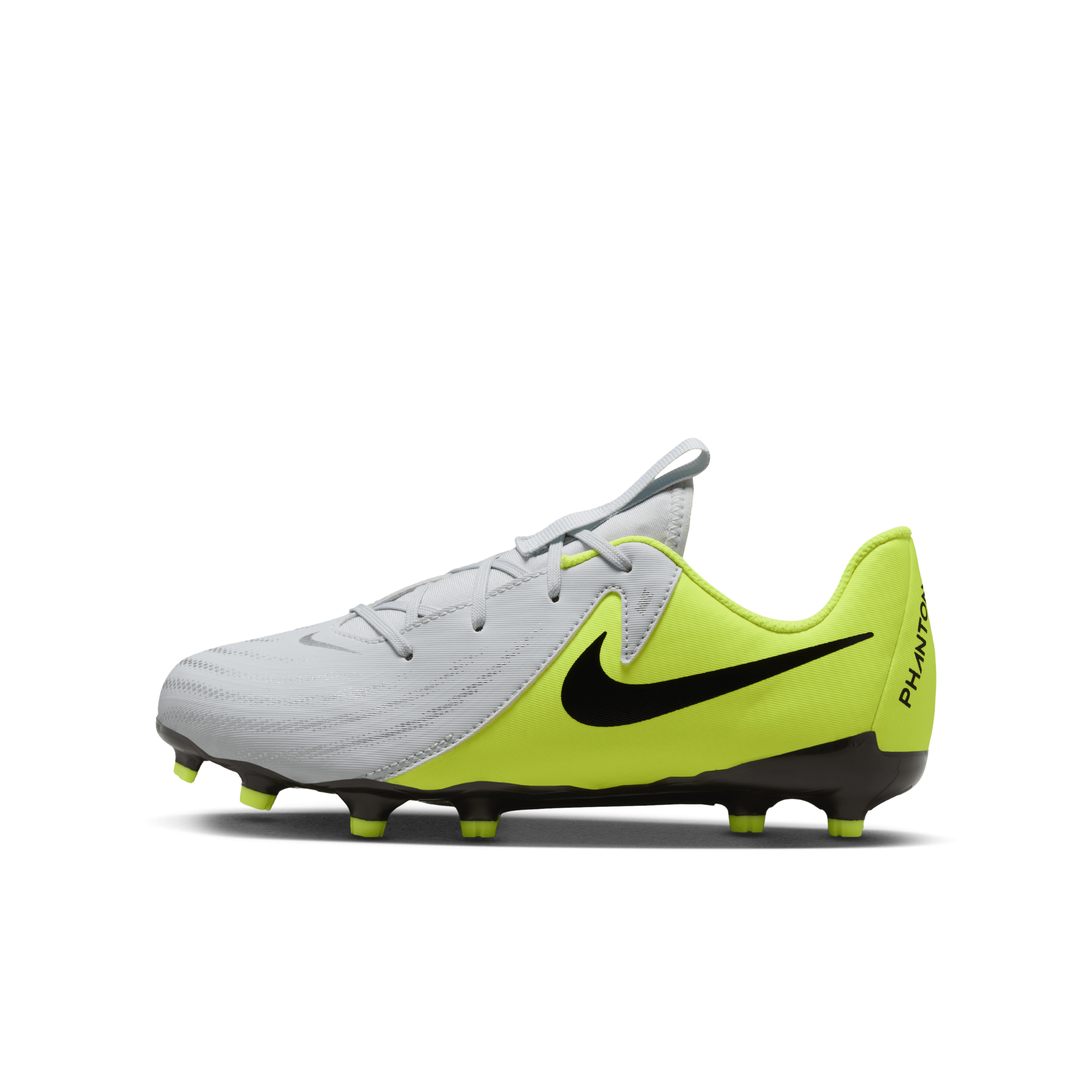 Chaussure de foot basse à crampons MG Nike Jr. Phantom GX 2 Academy pour enfant/ado - Gris