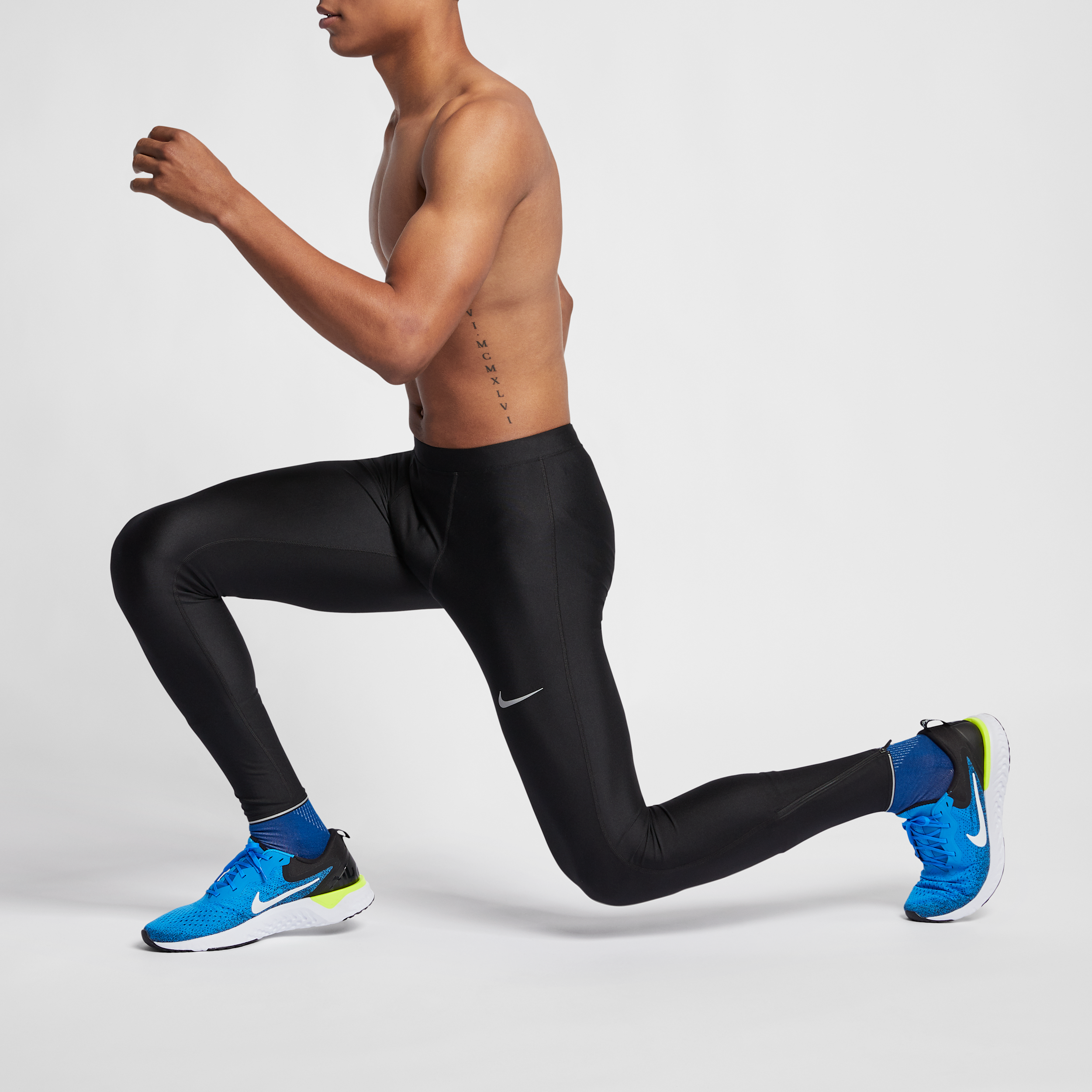 Thumbnail - Nike Herren-Lauf-Tights - Schwarz