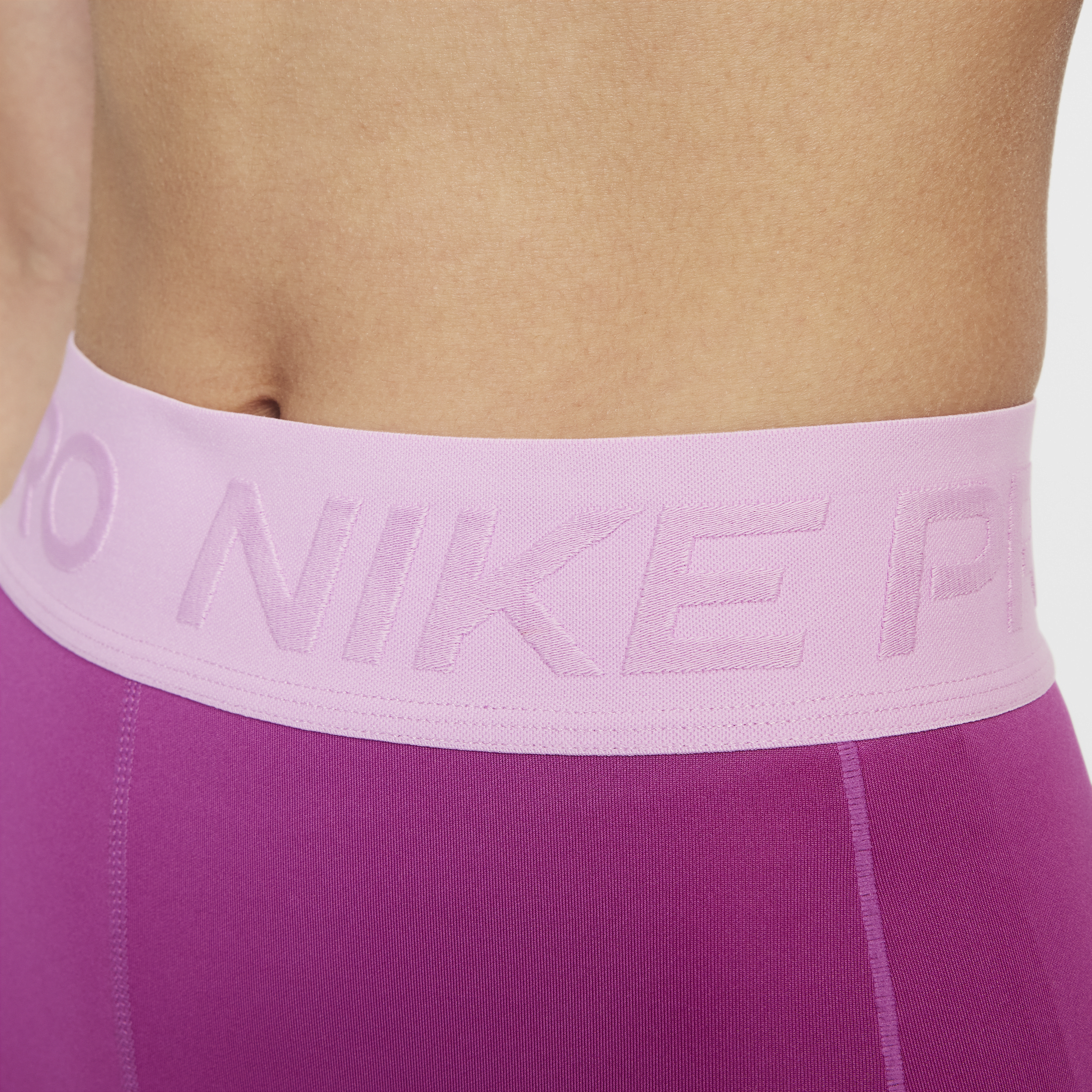 Short Dri-FIT Nike Pro 13 cm pour fille - Pourpre