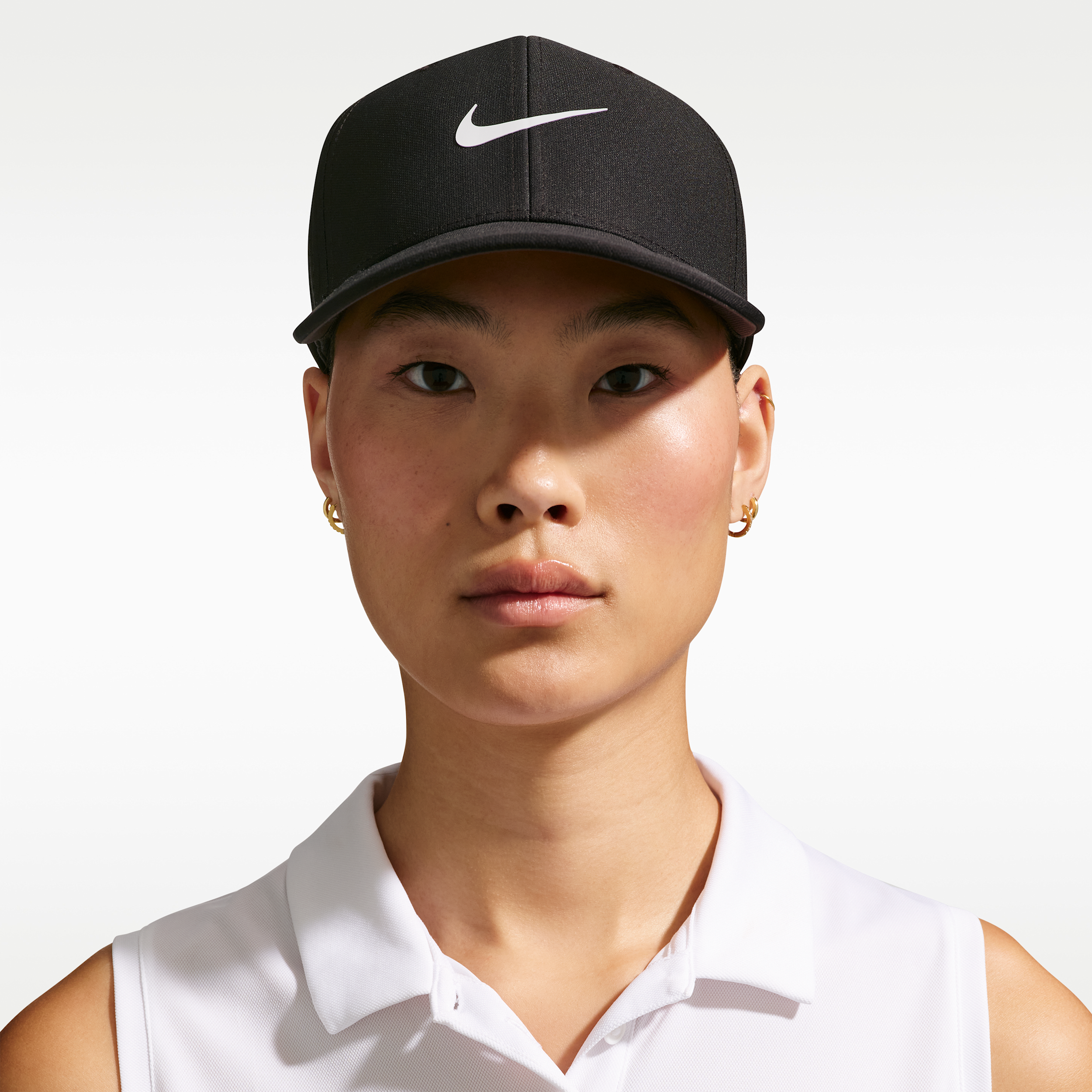 Thumbnail - Nike Rise Dri-FIT ADV strukturierte SwooshFlex-Golfcap - Schwarz