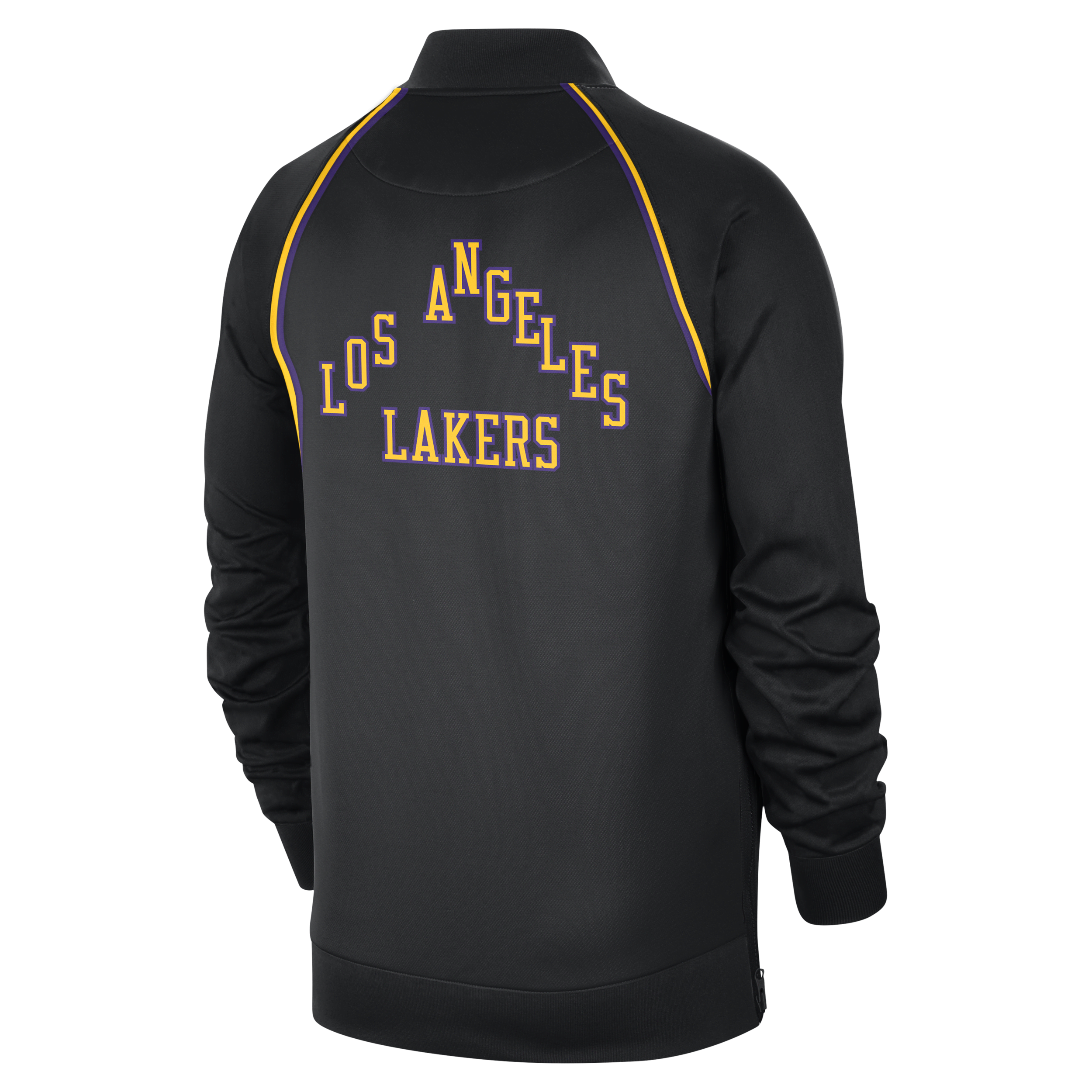Nike Los Angeles Lakers Showtime City Edition Dri-FIT herenjack met lange mouwen en rits over de hele lengte Zwart