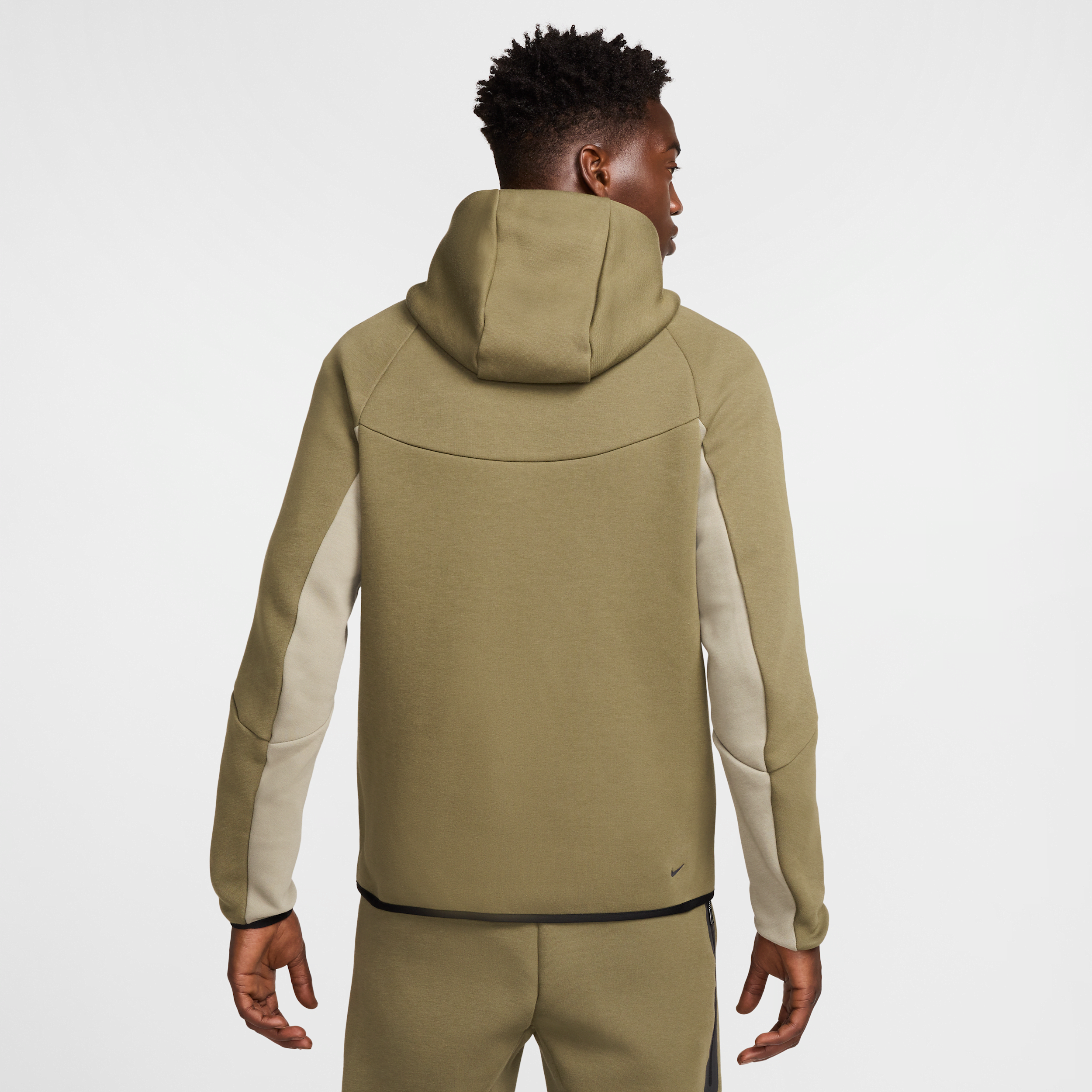 Sweat à capuche et zip Windrunner Nike Tech pour homme - Vert