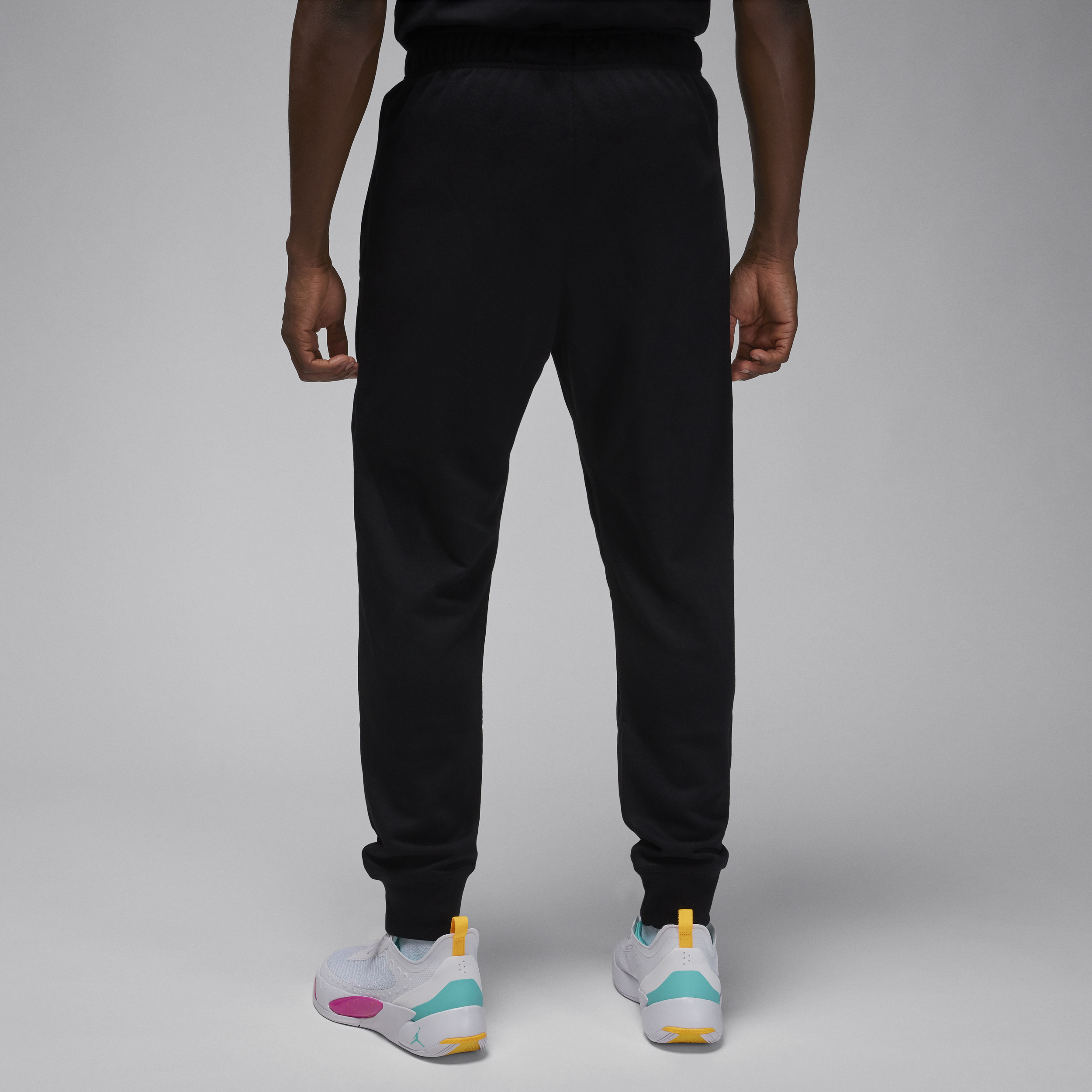 Jordan Dri-FIT Sport fleecebroek met graphic voor heren Zwart