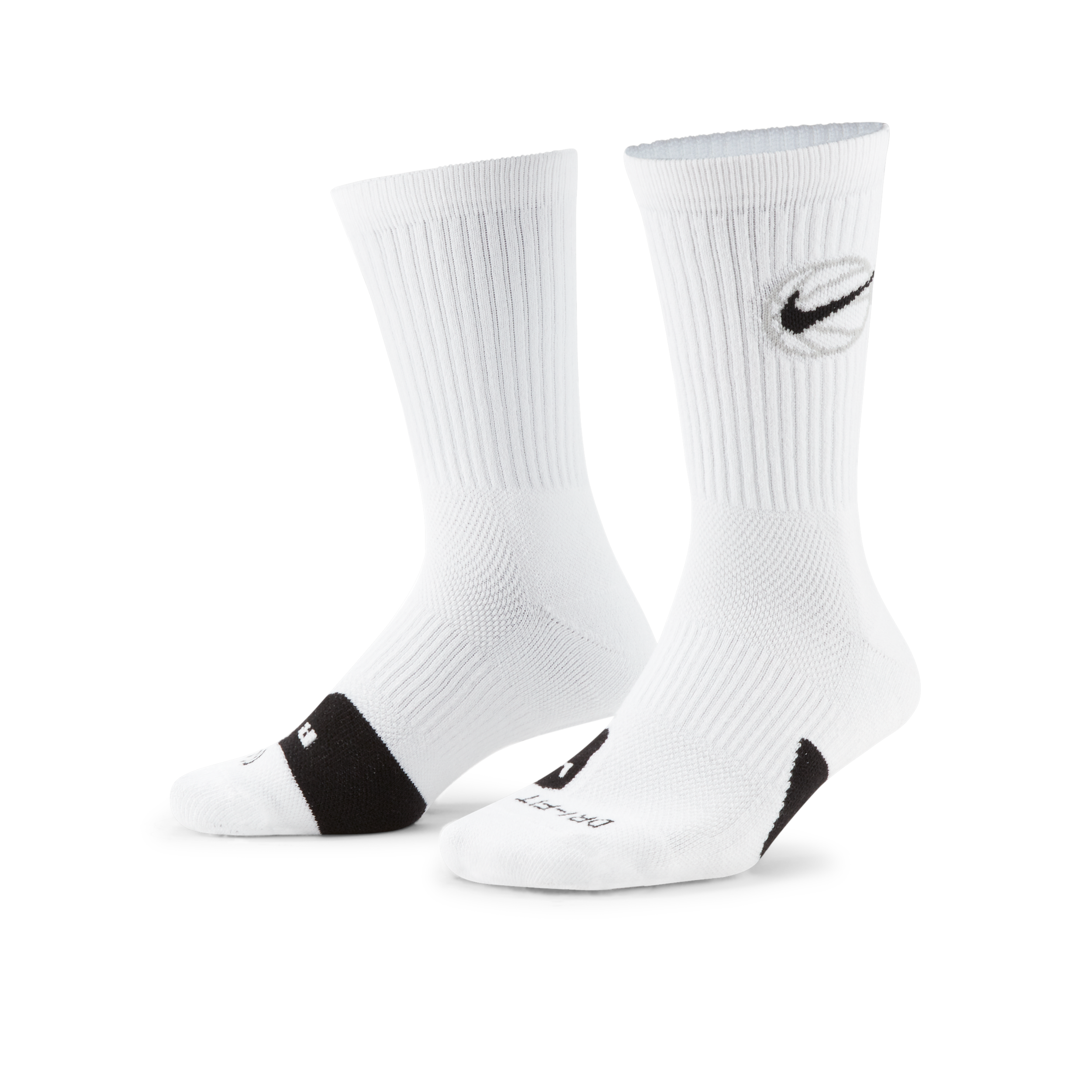 Nike Everyday Crew Basketball Socks (3 Pairs) - White