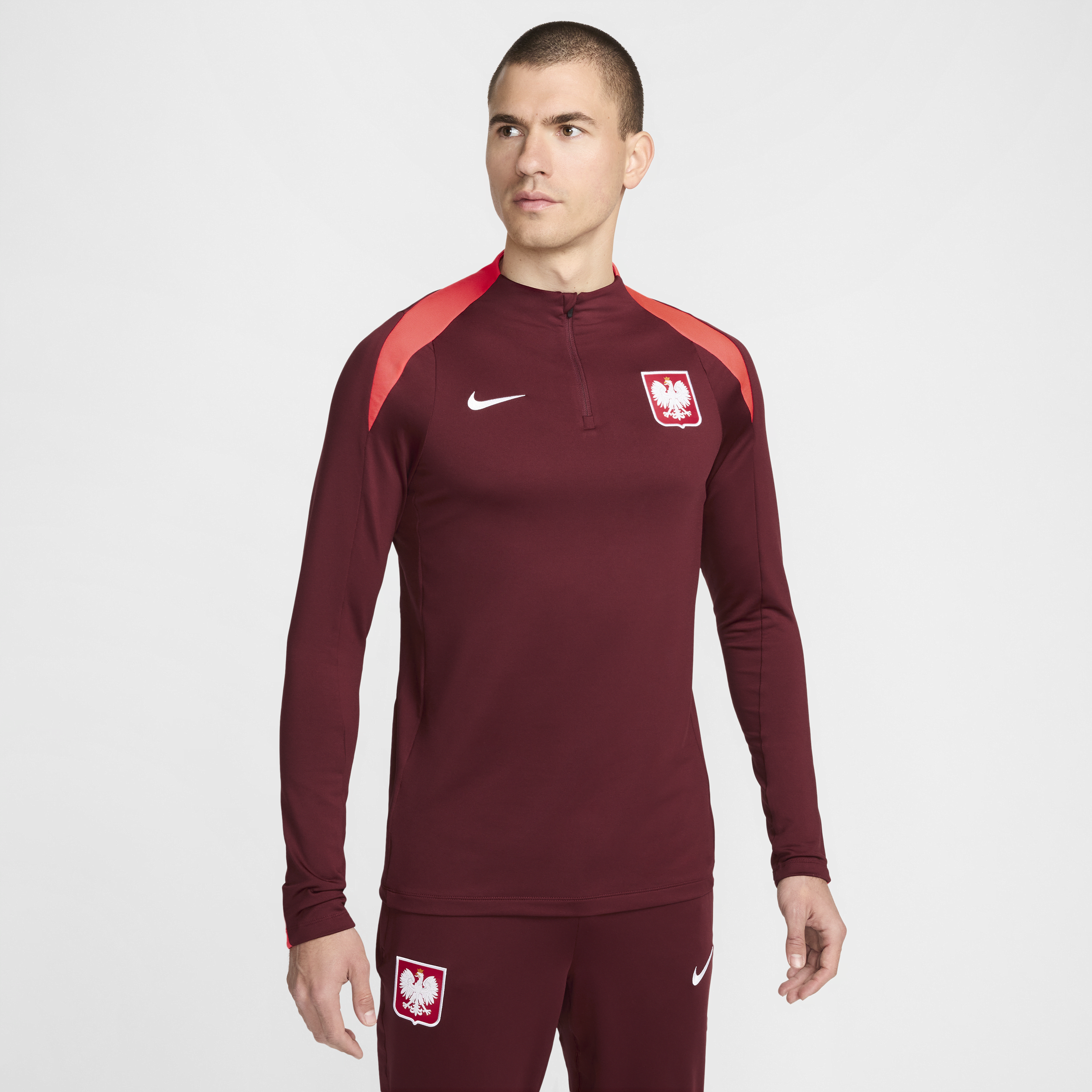 Haut d'entraînement de foot Nike Dri-FIT Pologne Strike pour homme - Rouge