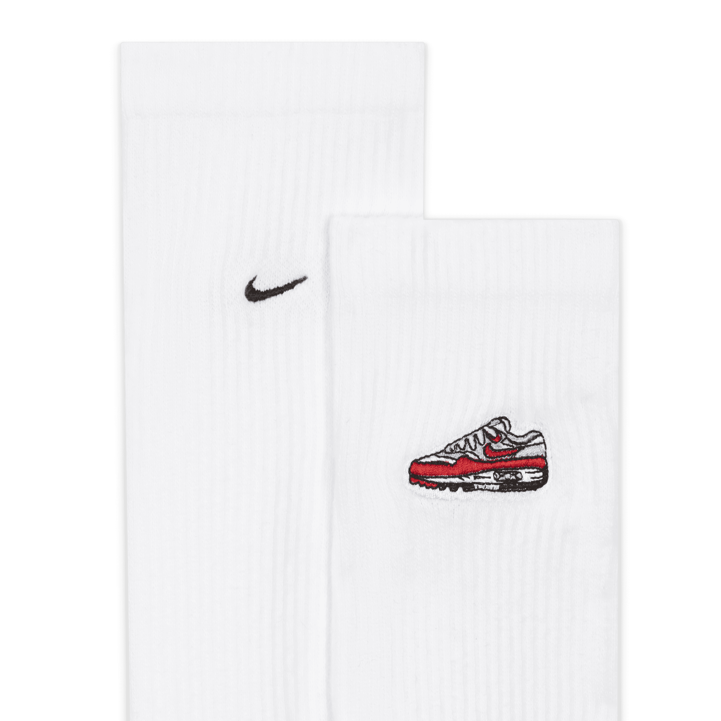 Nike Everyday Plus Crew sokken met demping (1 paar) Wit
