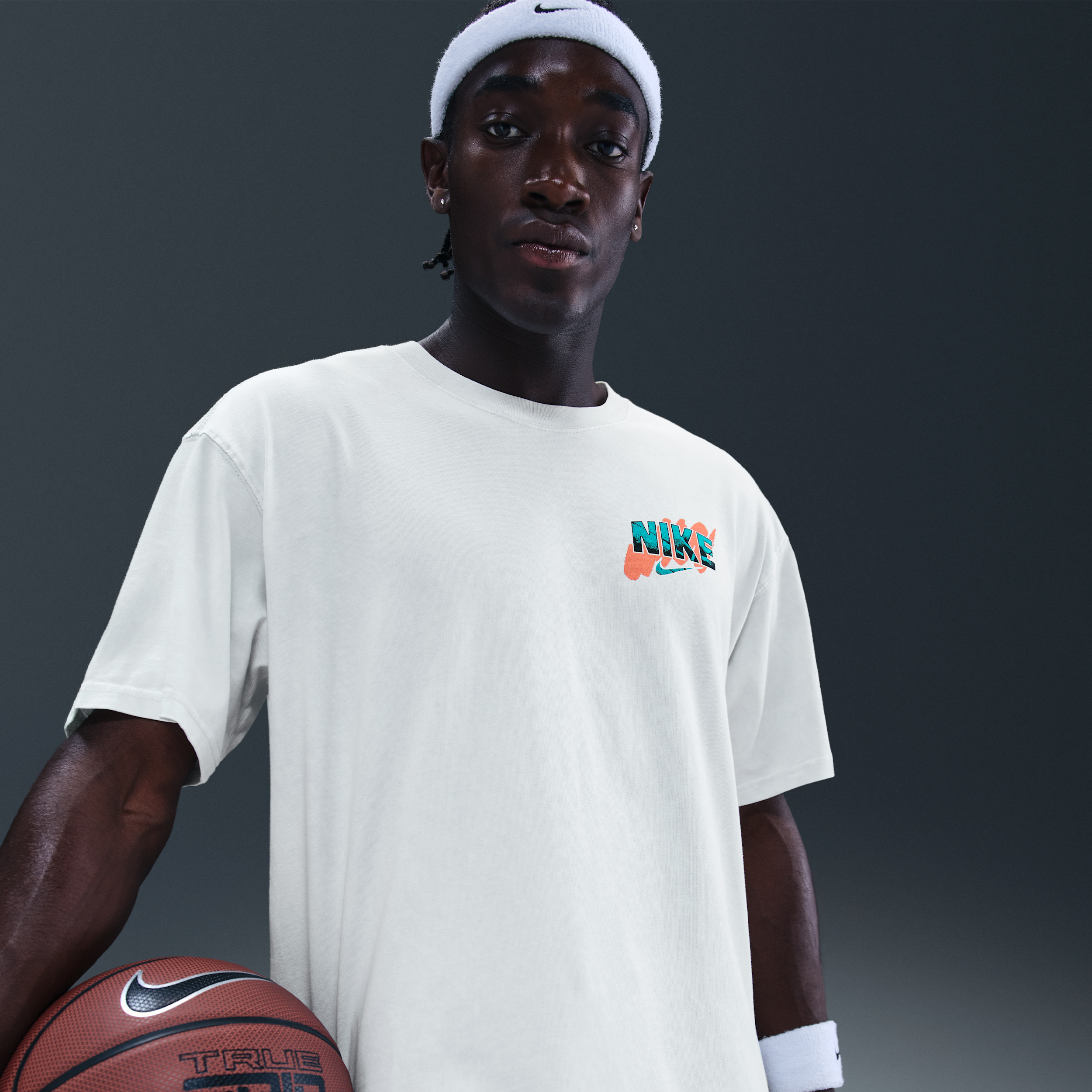 Thumbnail - Nike Basketball-T-Shirt (Herren) - Grau