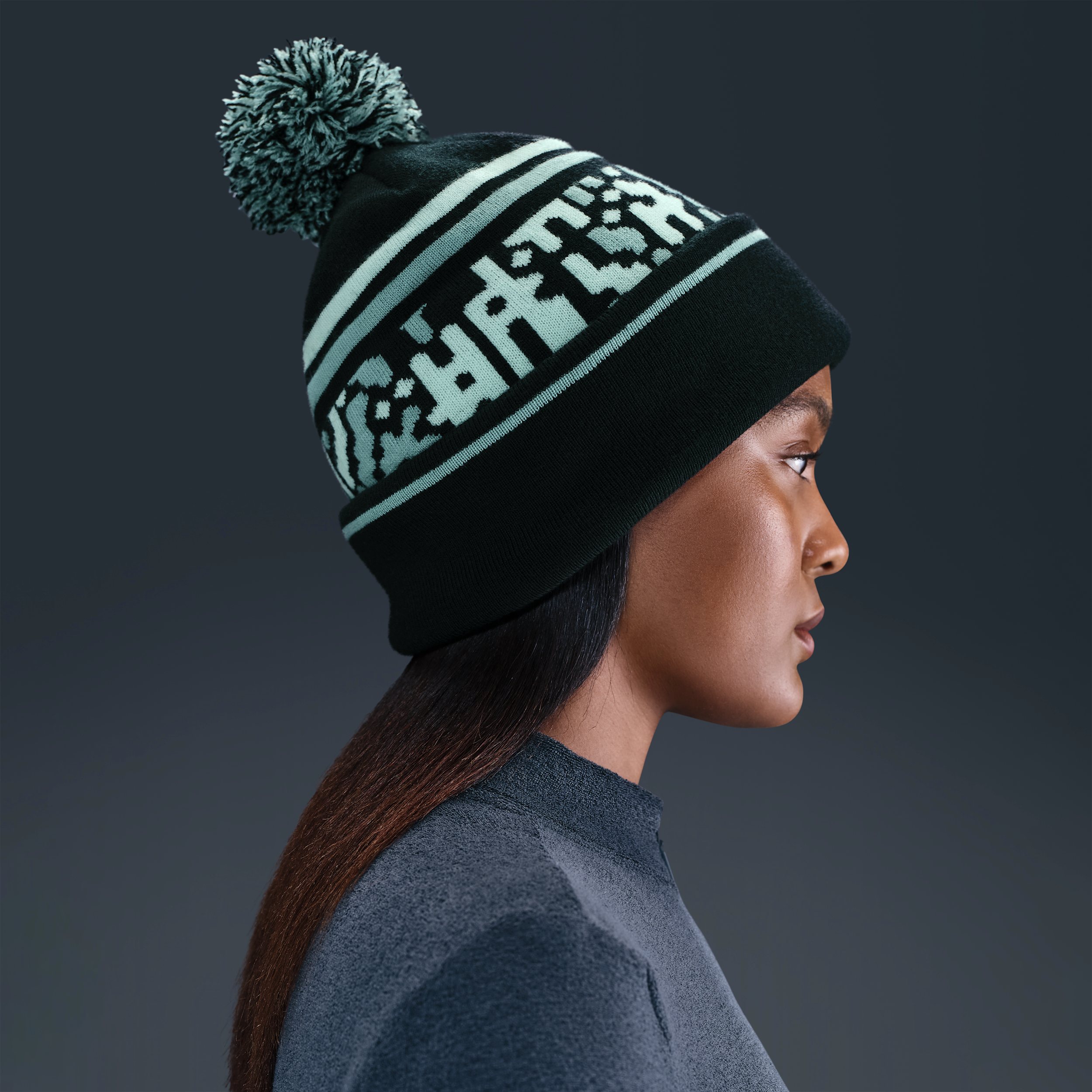 Thumbnail - Nike Peak Outdoor-Beanie - Schwarz