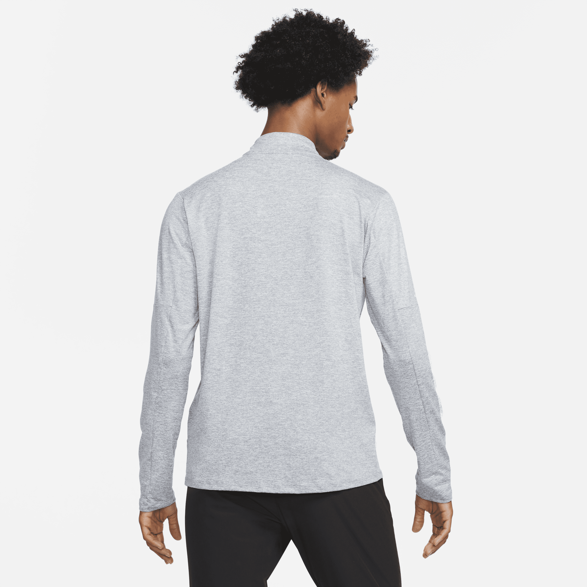 Haut de running à demi-zip Dri-FIT Nike pour homme - Gris