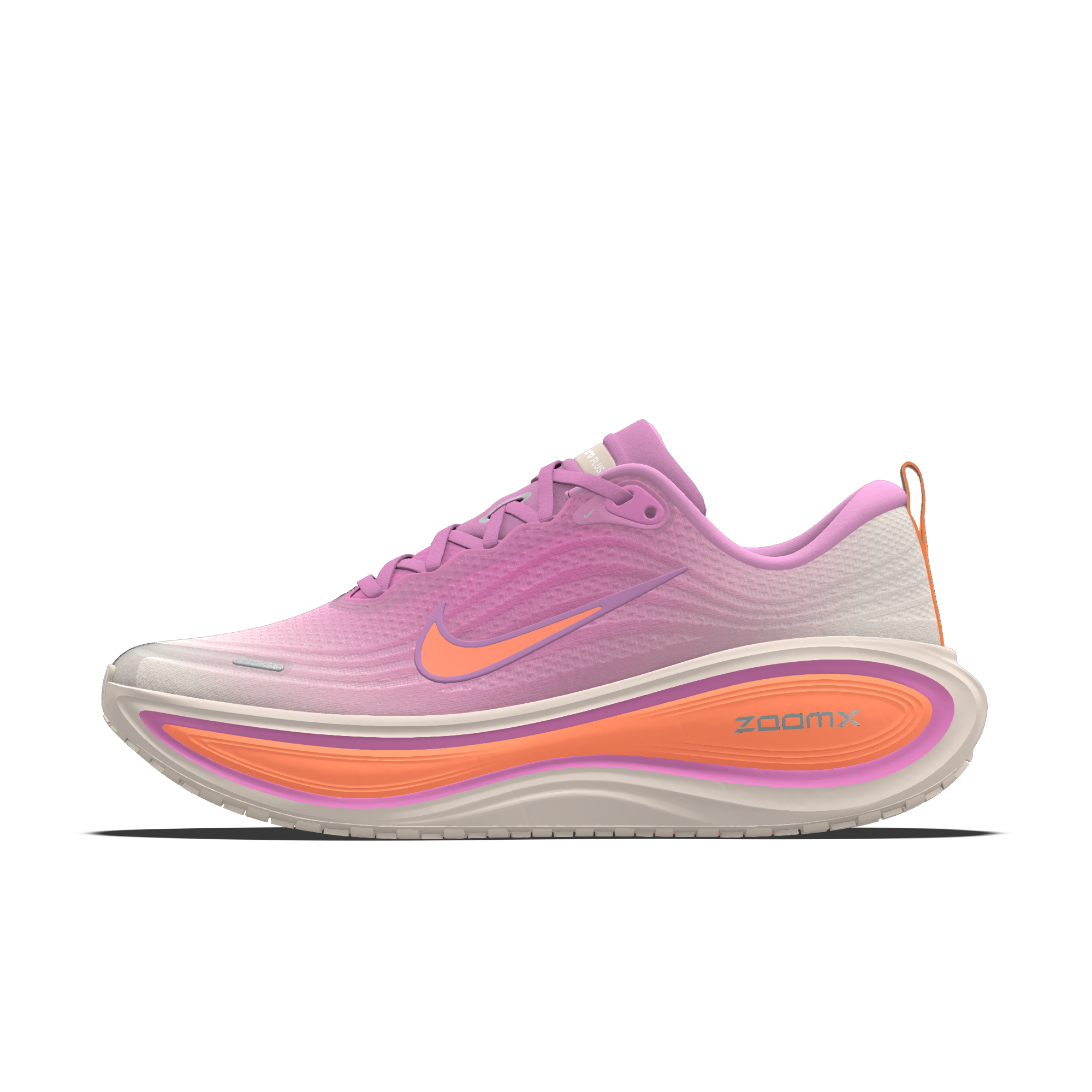 Damskie personalizowane buty do biegania po asfalcie Nike Vomero Plus By You - Różowy