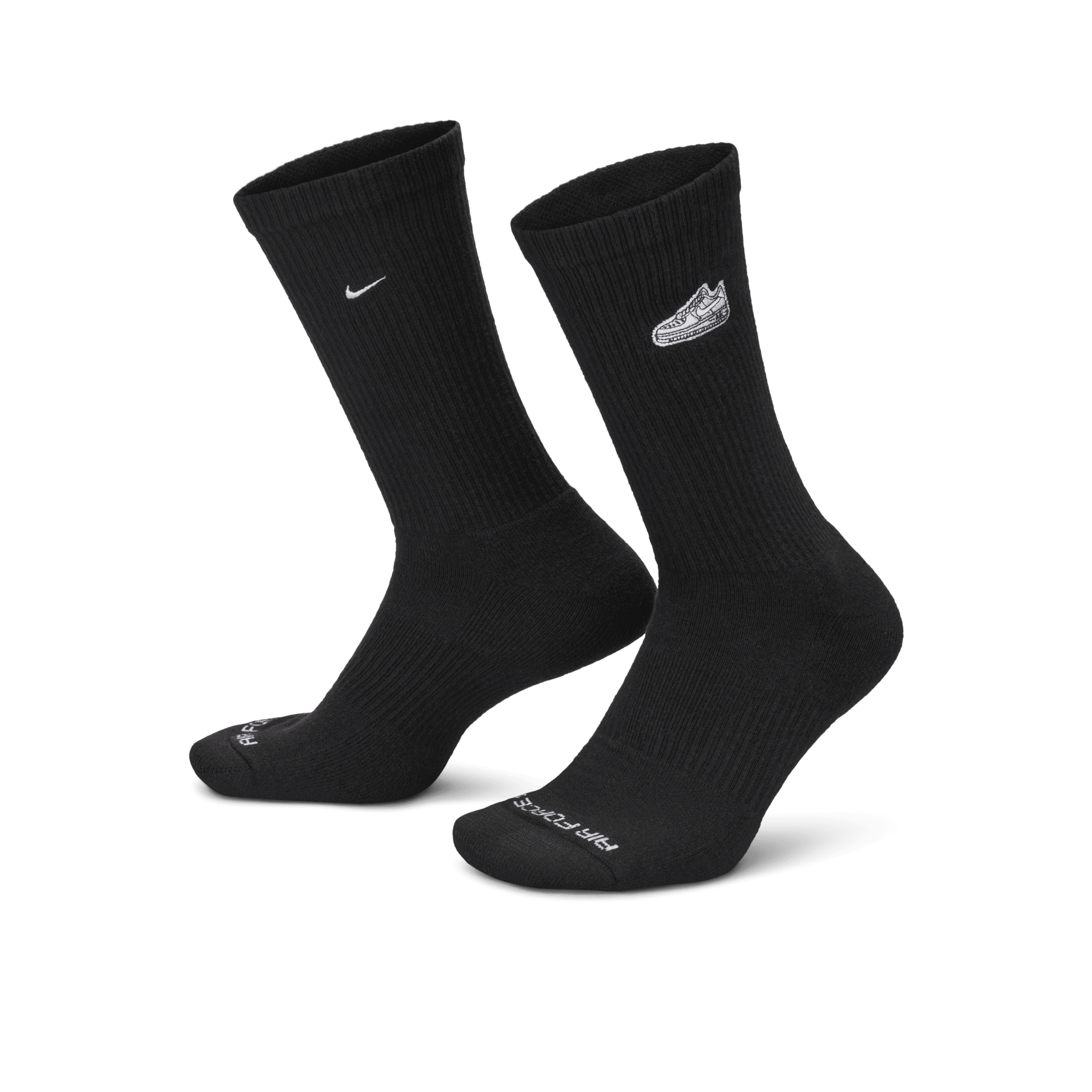 Chaussettes mi-mollet épaisses Nike Everyday Plus (1 paire) - Noir