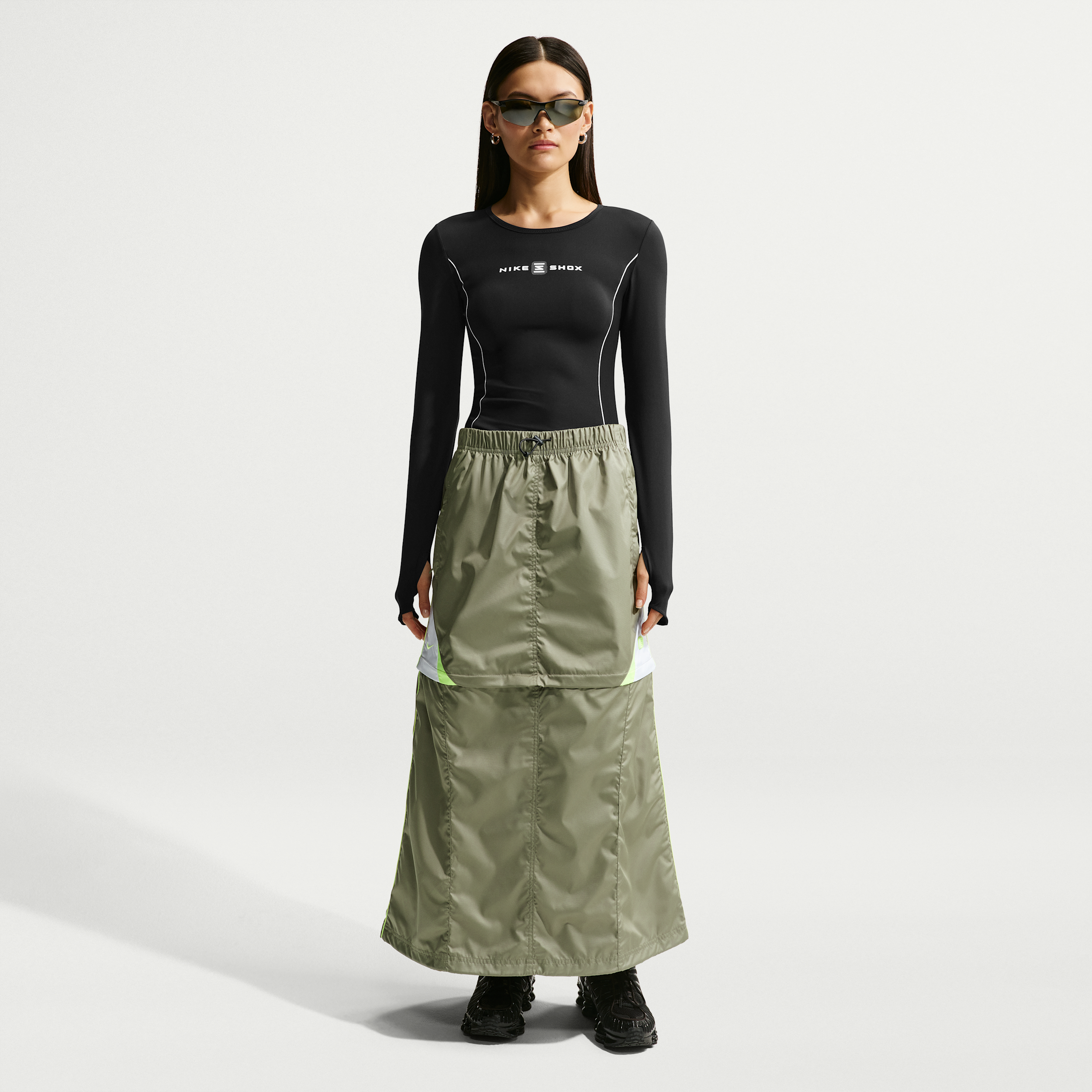 Thumbnail - Nike Shox Zip-Off-Rock für Damen - Grau