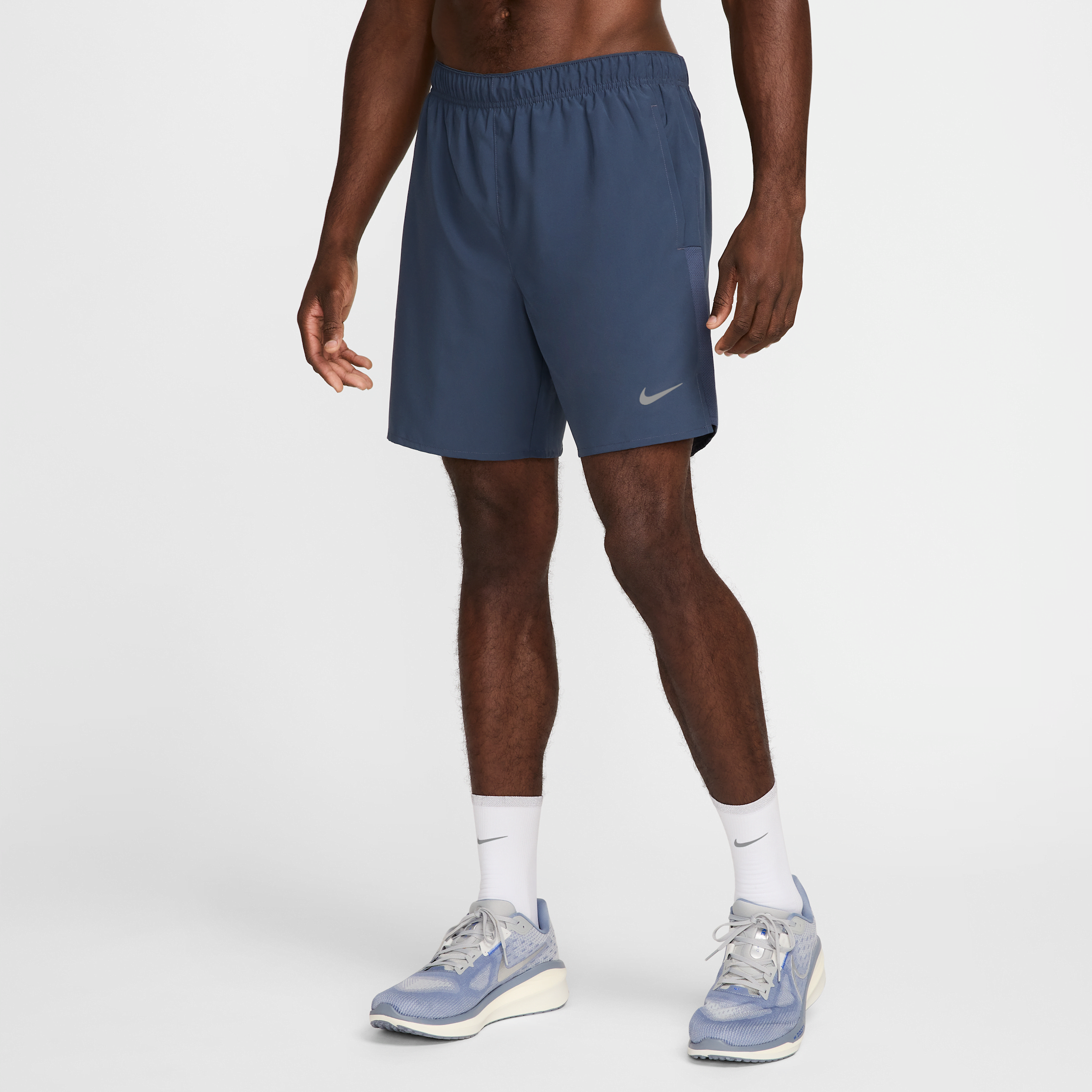 Thumbnail - Nike Challenger Dri-FIT 2-in-1-Laufshorts für Herren (ca. 18 cm) - Blau