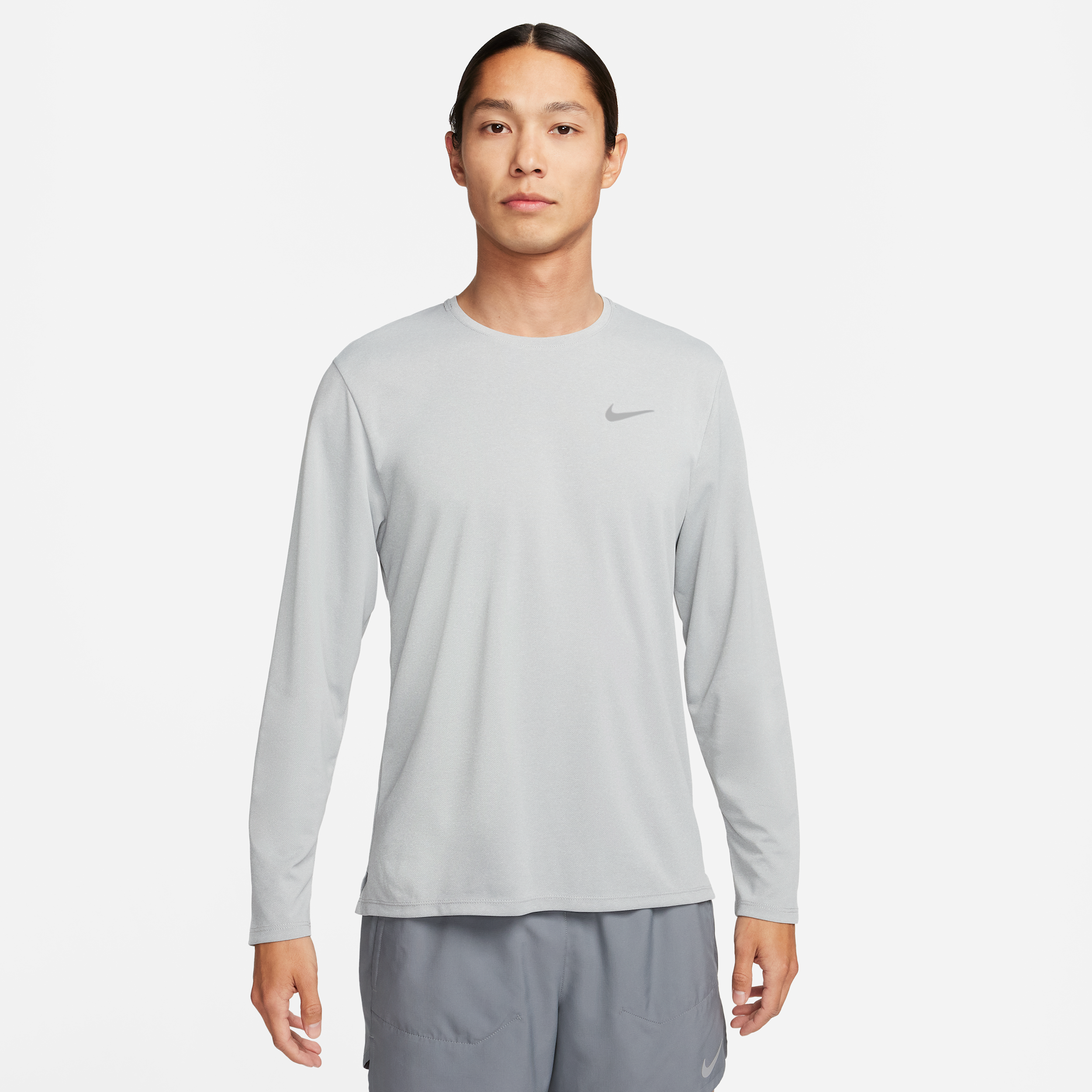Maglia da running a manica lunga Dri-FIT UV Nike Miler – Uomo - Grigio