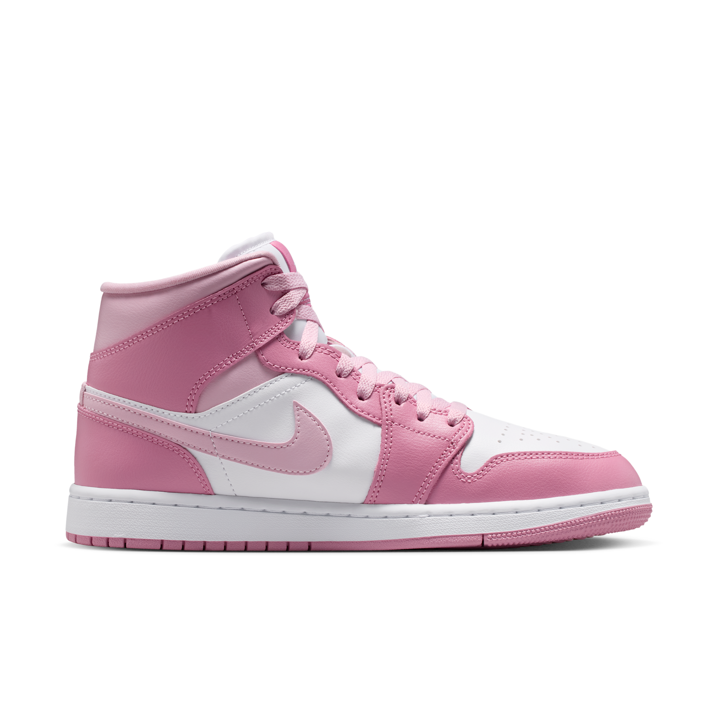 Nike Air Jordan 1 Mid Women's Shoes - Pink - BQ6472-605