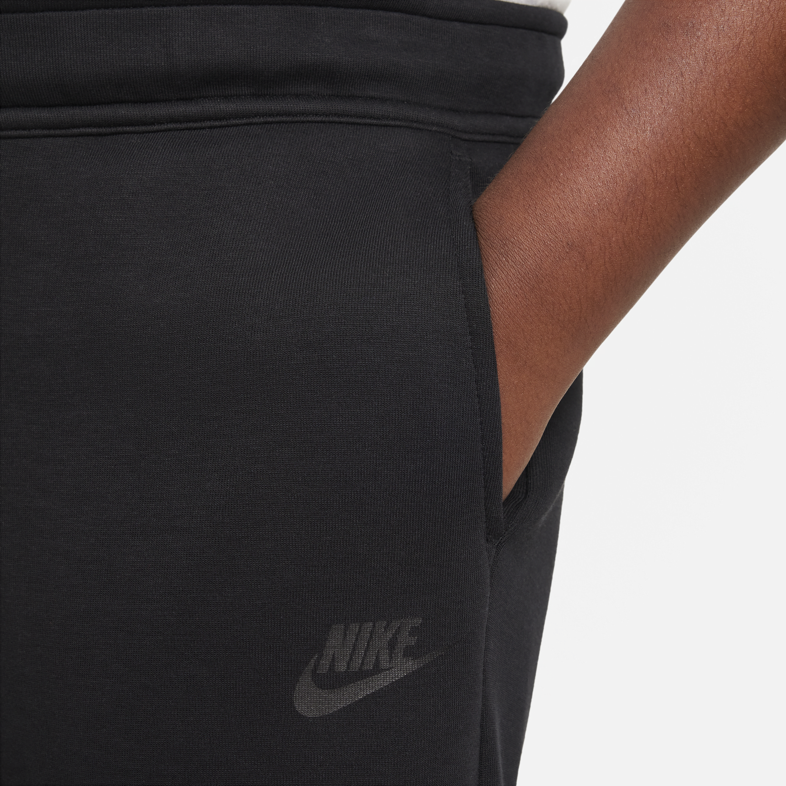 Nike Sportswear Tech Fleece Jongensshorts (ruimere maten) Zwart
