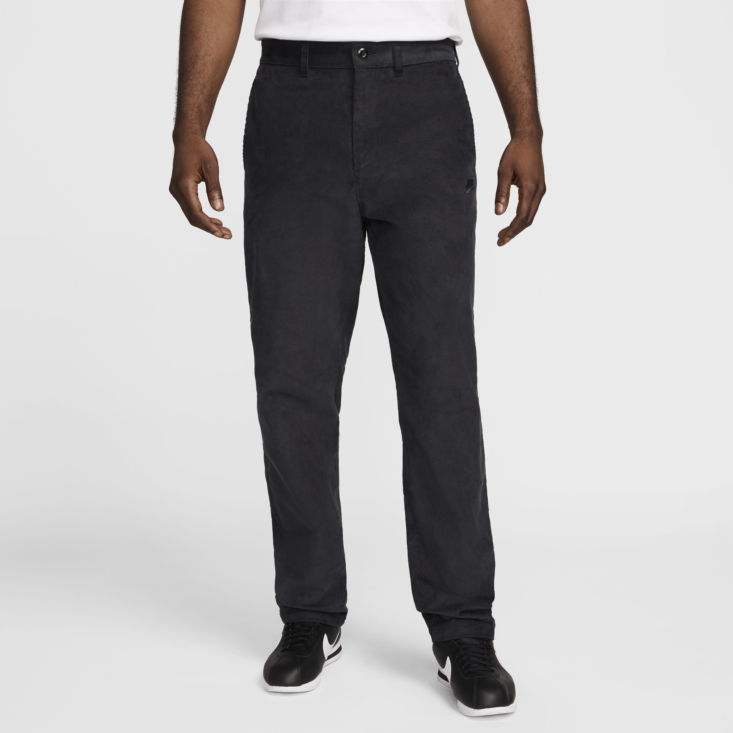 Pantalon chino en velours côtelé Nike Club pour homme - Noir