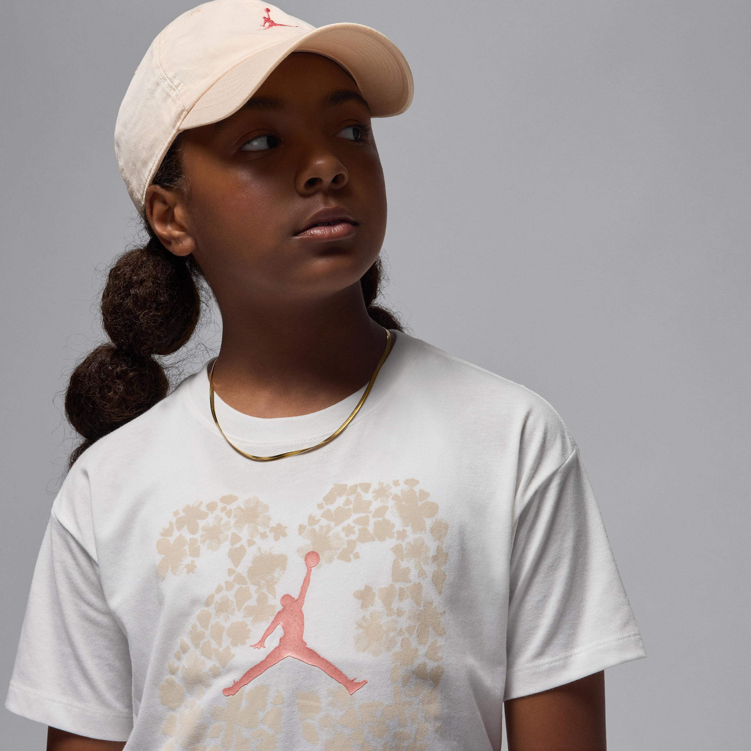 Thumbnail - Jordan 23 Floral T-Shirt (ältere Kinder) - Weiß