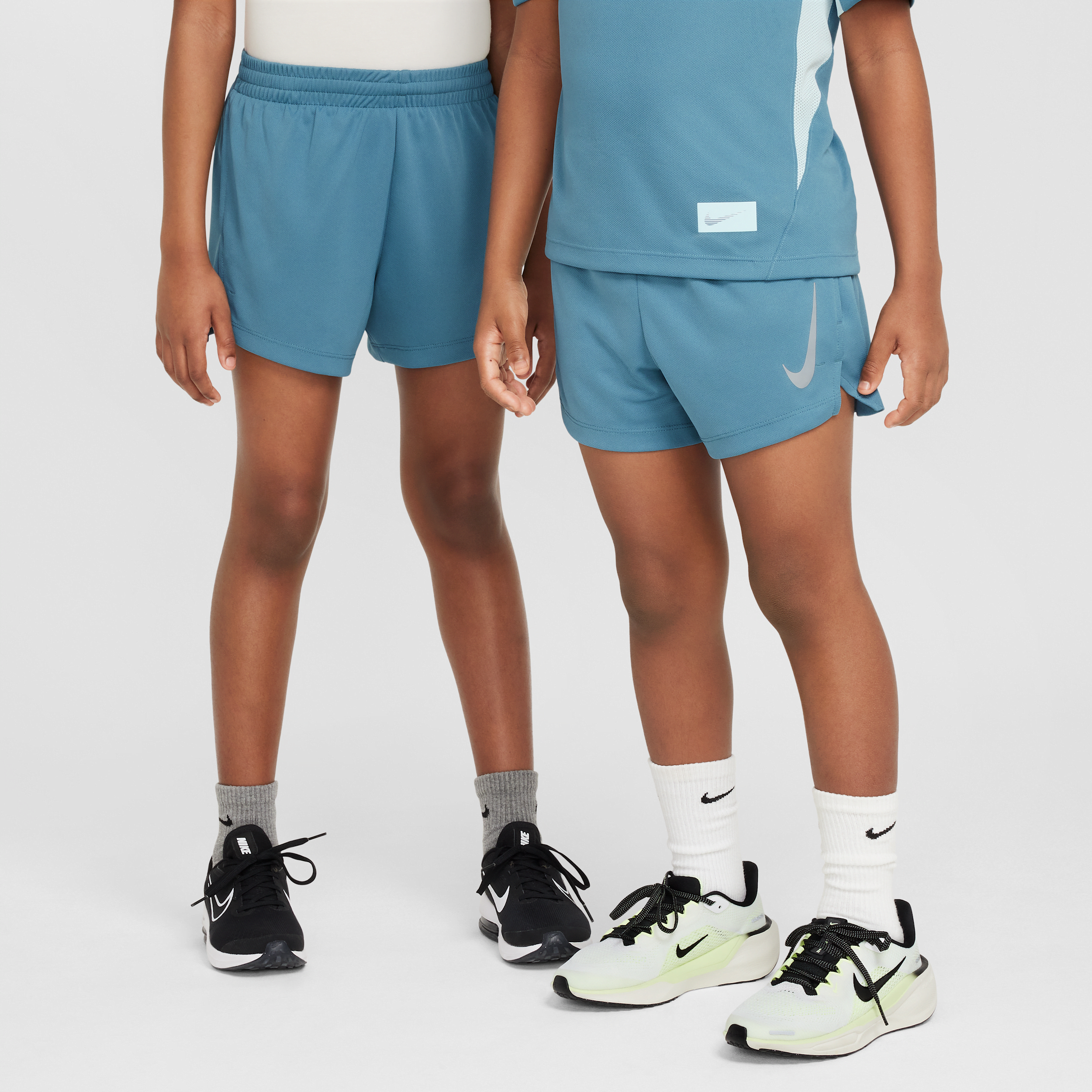 Nike Multi Older Kids' (Boys') Dri-FIT Split Shorts - Blue - Polyester - 50% Recycled Polyester
