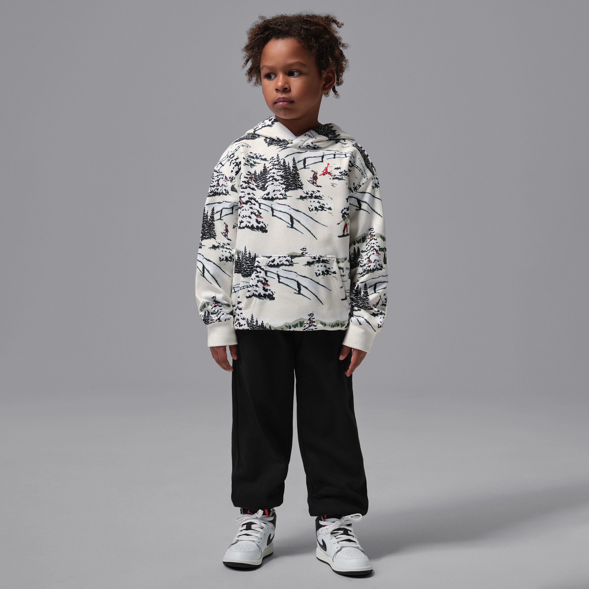 Completo Holiday in 2 pezzi Jordan Brooklyn Fleece – Bambino/a - Bianco