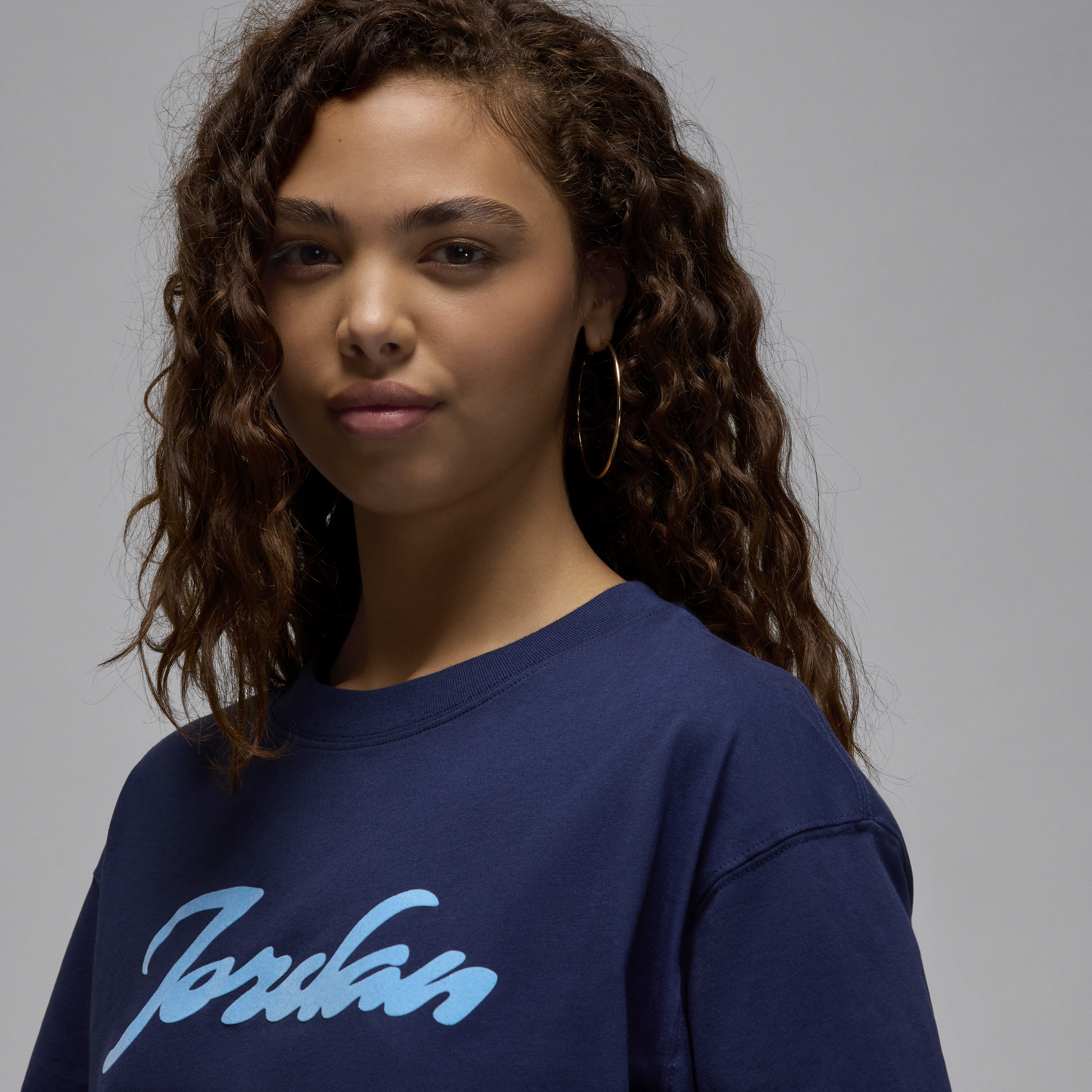 T-shirt à motif Jordan pour femme - Bleu