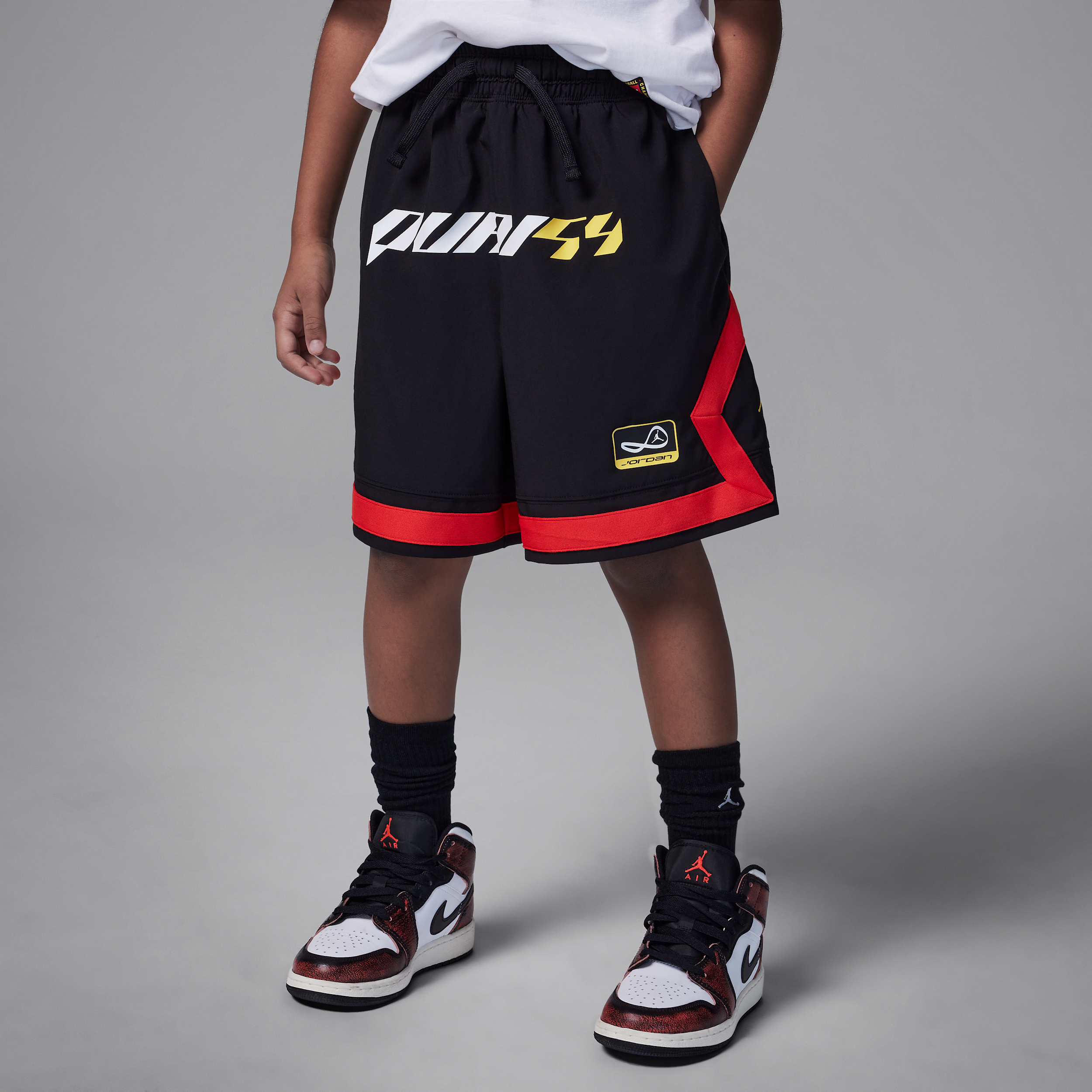 Jordan Dri-FIT Q54 Diamond shorts met voor kids - Zwart