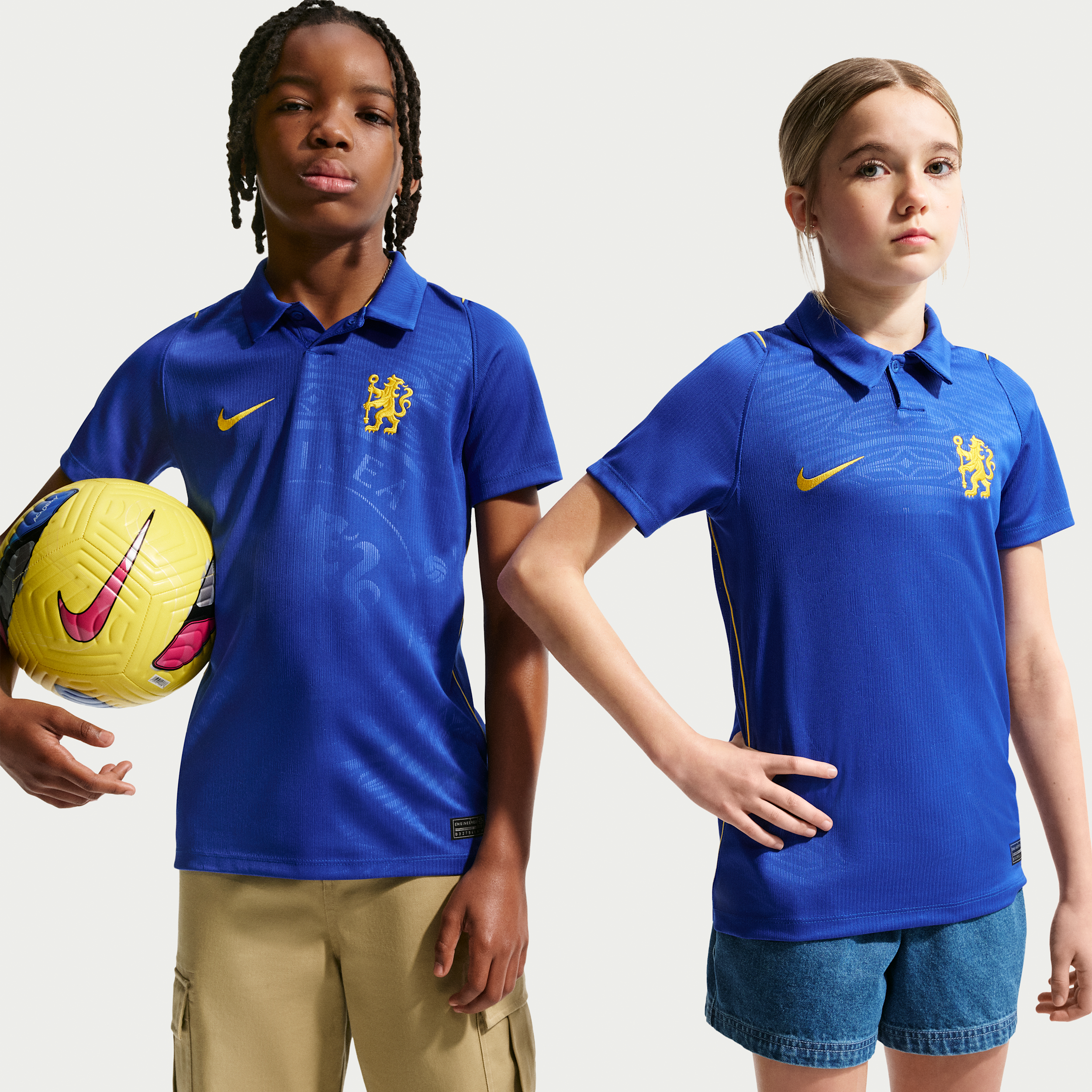 Chelsea FC 2026/27 Stadium Home Nike Dri-FIT Replica-fodboldtrøje til større børn - blå