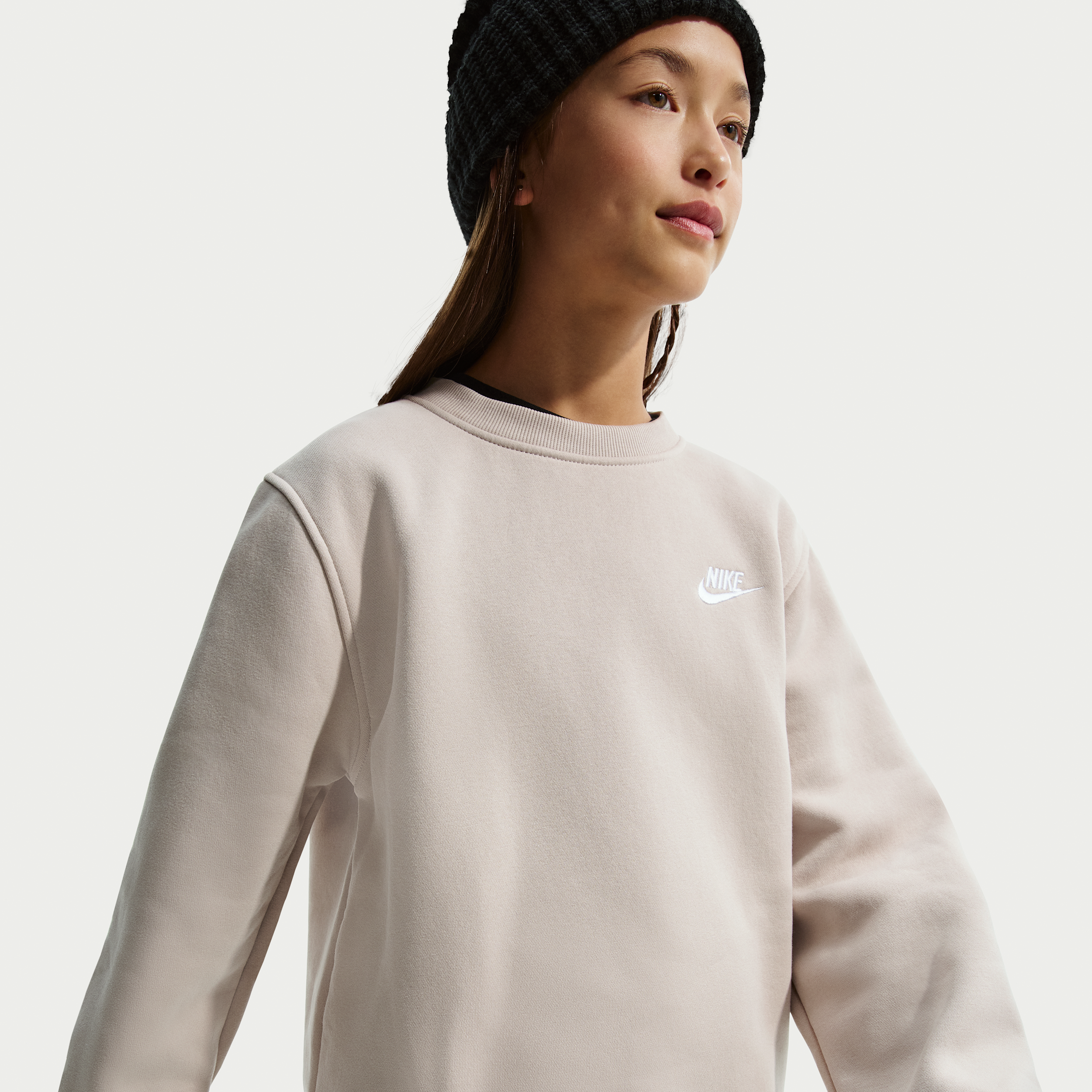 Thumbnail - Nike Club Fleece Sweatshirt für ältere Kinder - Braun