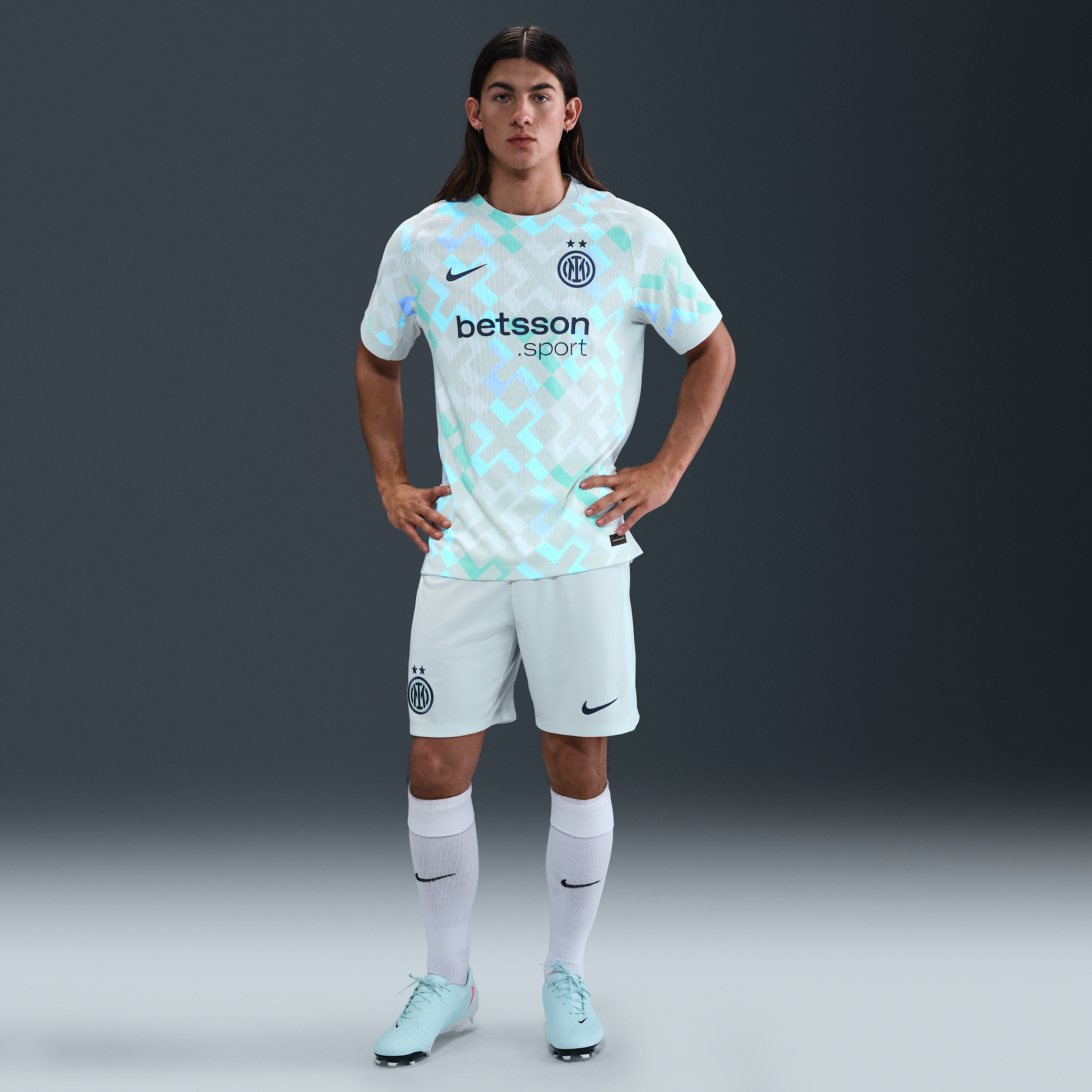 Nike Inter Milan 2025 26 Stadium Uit Dri-FIT replicavoetbalshorts voor heren Blauw