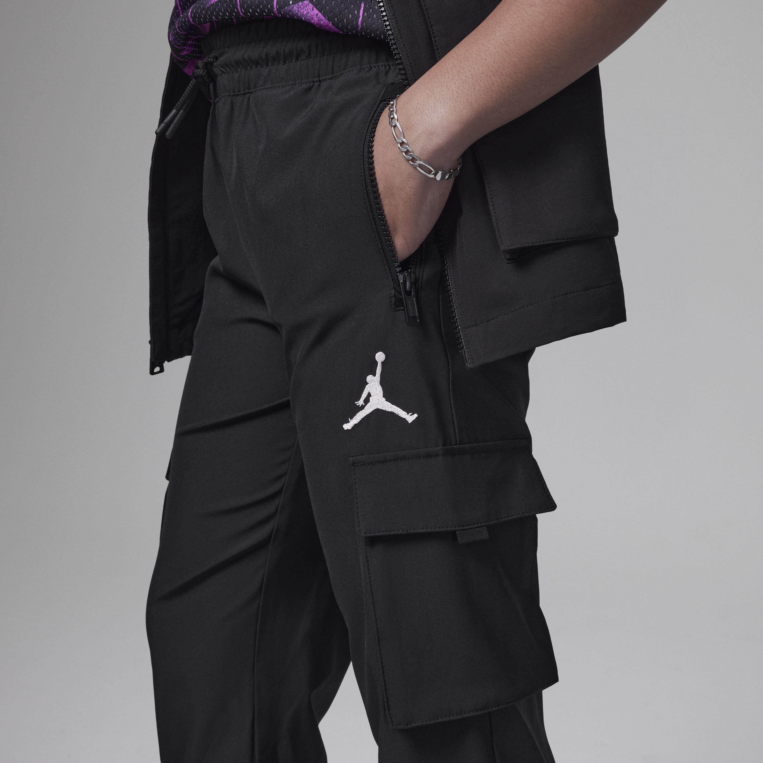 Pantalon Jordan Post Up Cargo Pants pour ado - Noir