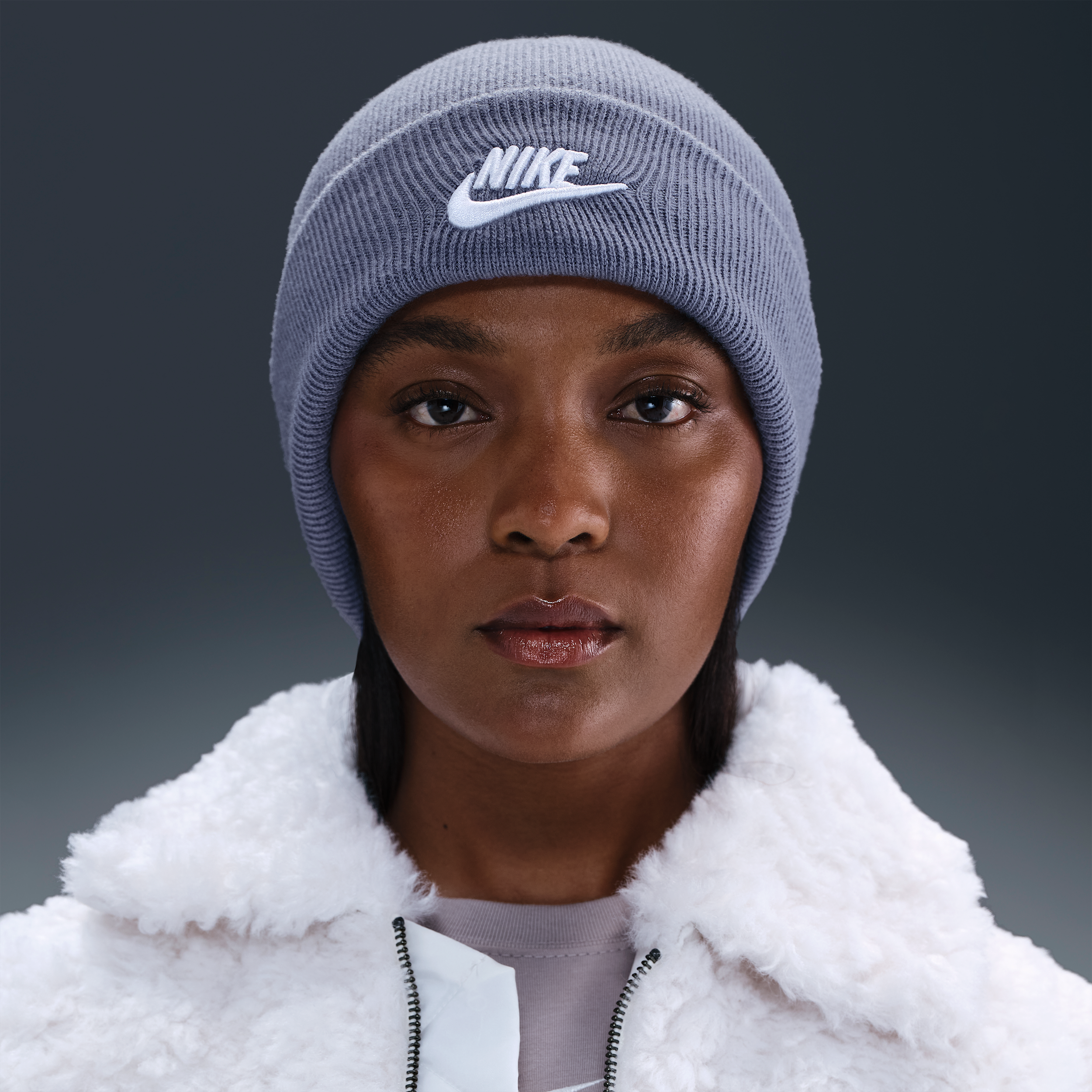 Nike Peak Futura Beanie - Blue - Polyester/Nylon
